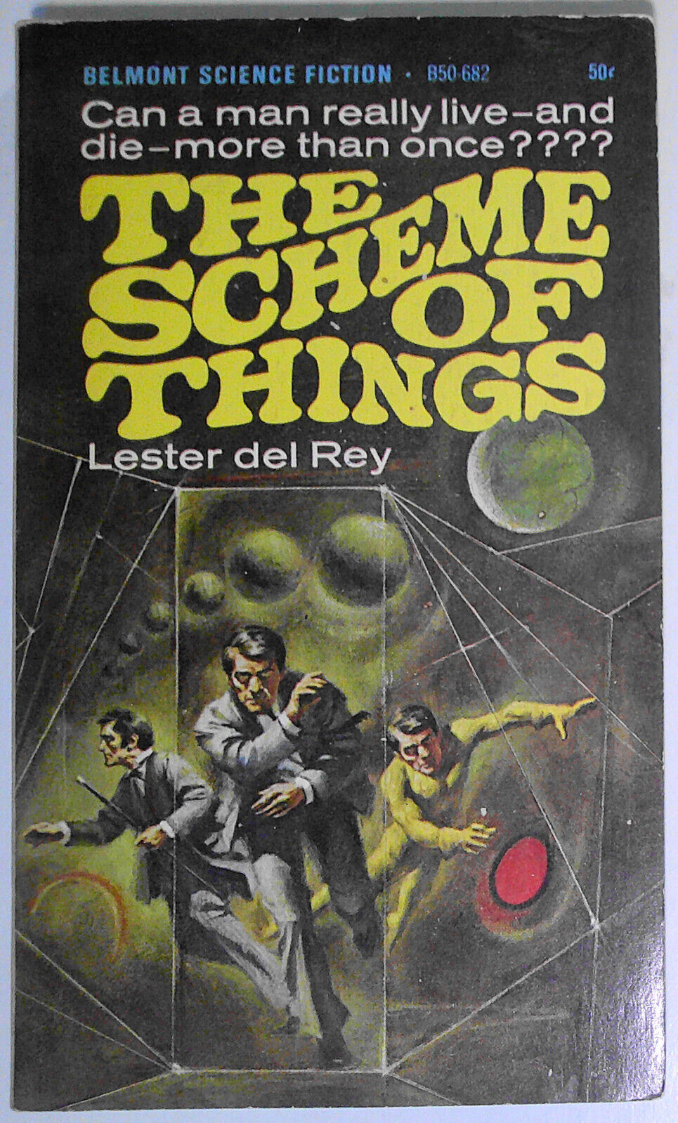 4 vintage science fiction paperbacks: James Blish, Ron Goulart, Lester del Rey
