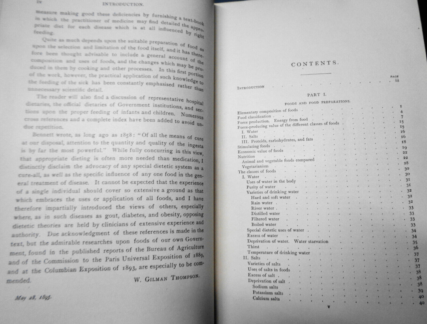 1896 Practical Dietetics: With Special Reference to Diet in Disease, by Thompson