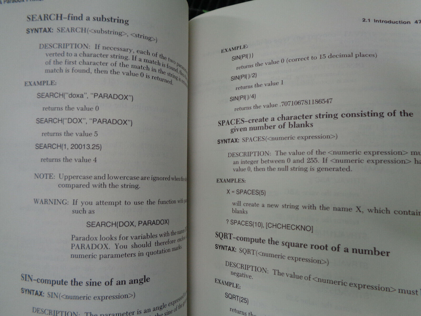 Programming with Paradox, by Cary Prague & Paradox for Programmers by Dinerstein