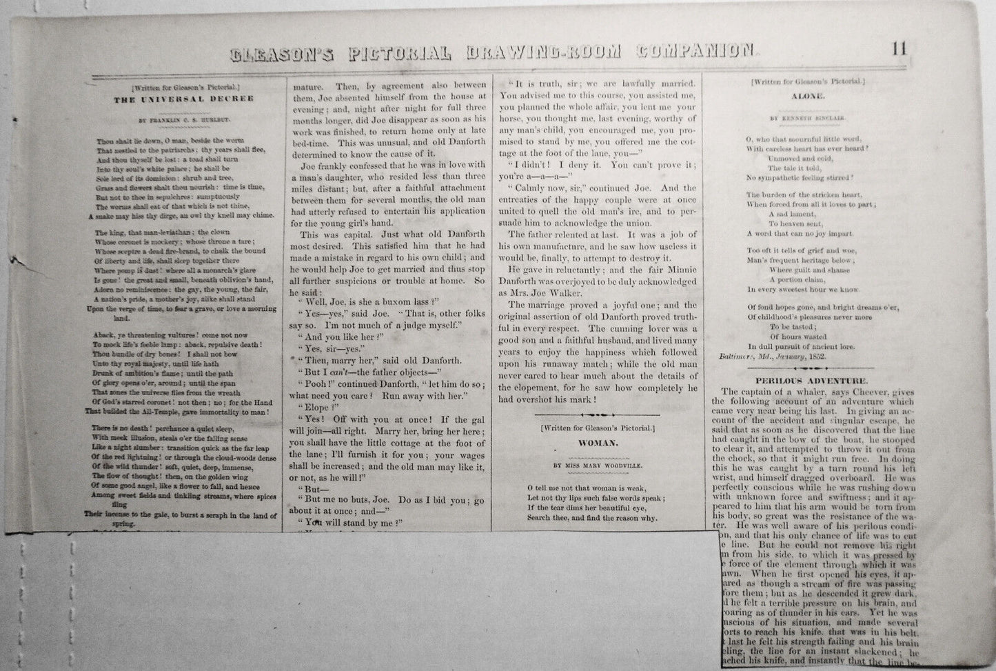 Superb State Horse Drawn Carriage For The Peruvian Republic -- Gleason's 1852