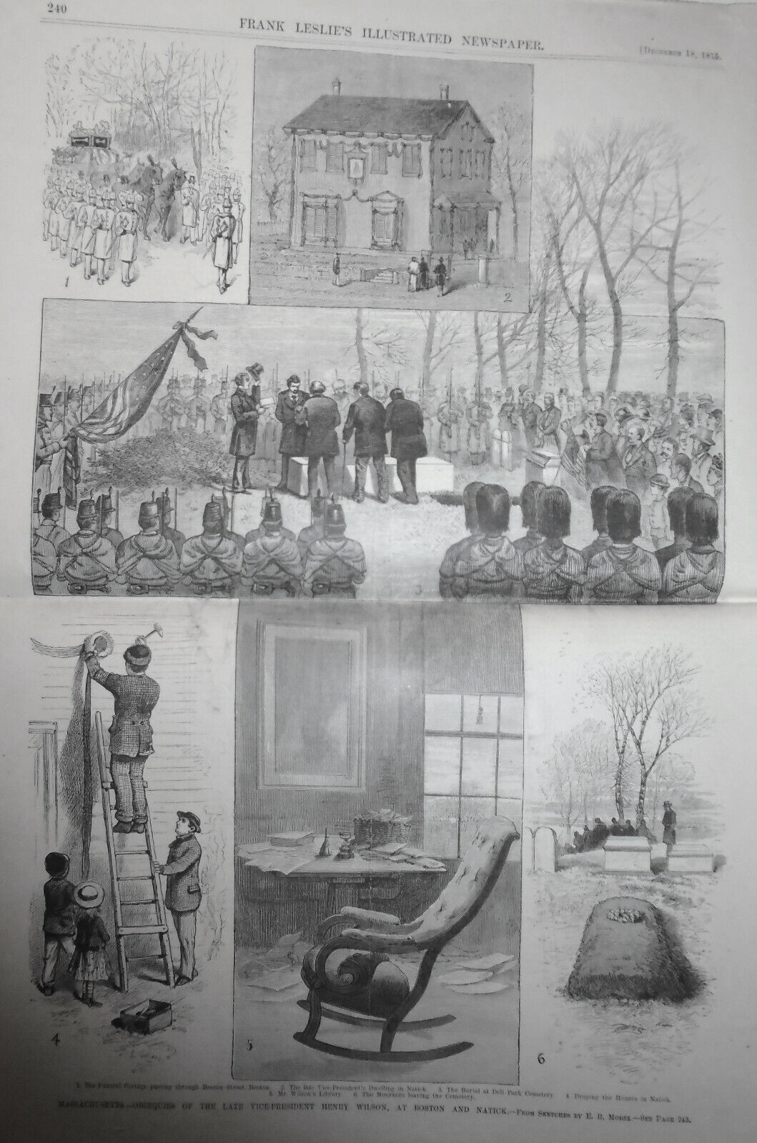 Frank Leslie's Illustrated Newspaper Dec 18, 1875 - Tweed's Escape, Evangelists