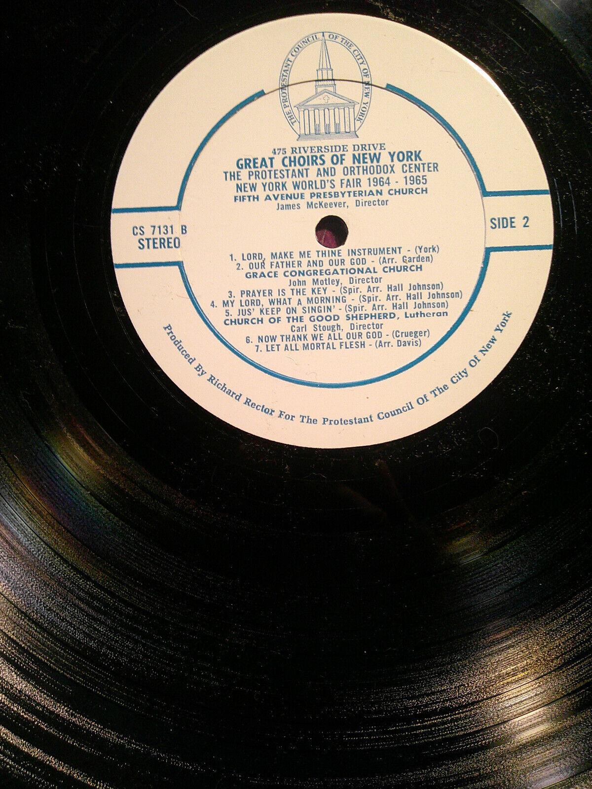 Great Choirs of New York LP - Protestant & Orthodox Center at World's Fair 1965