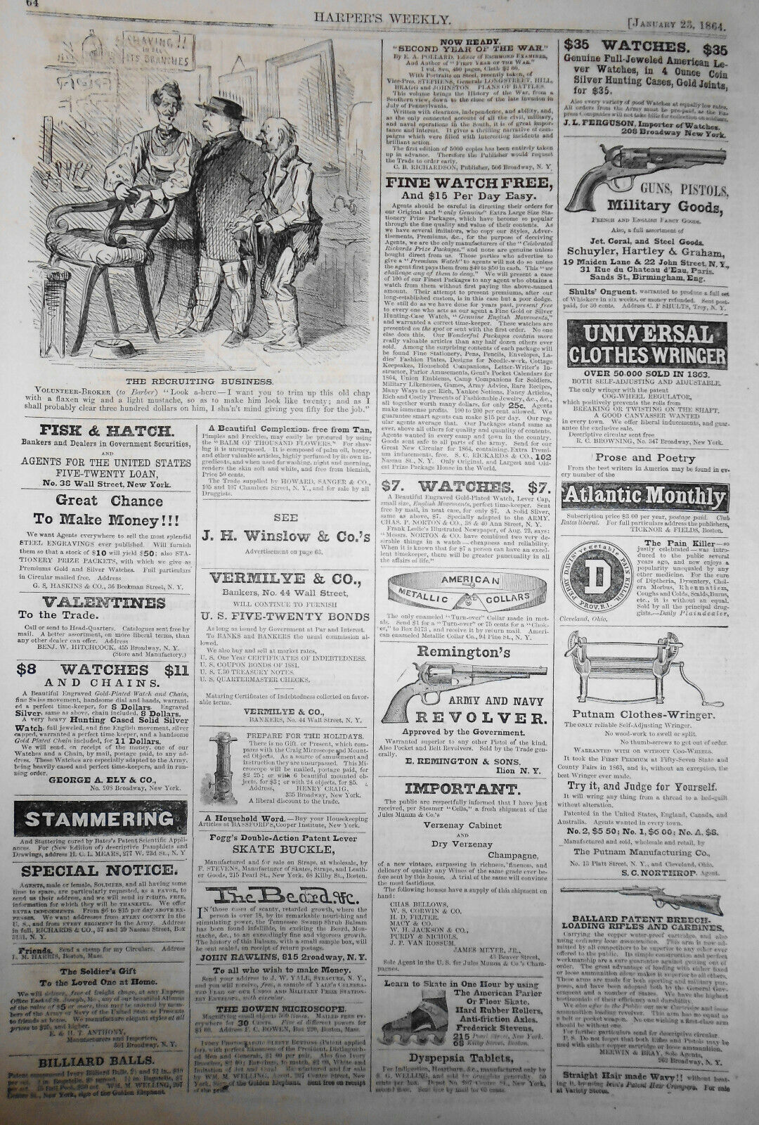 Colored Troops Liberating Slaves, in Harper's Weekly - Original issue 1/23/1864