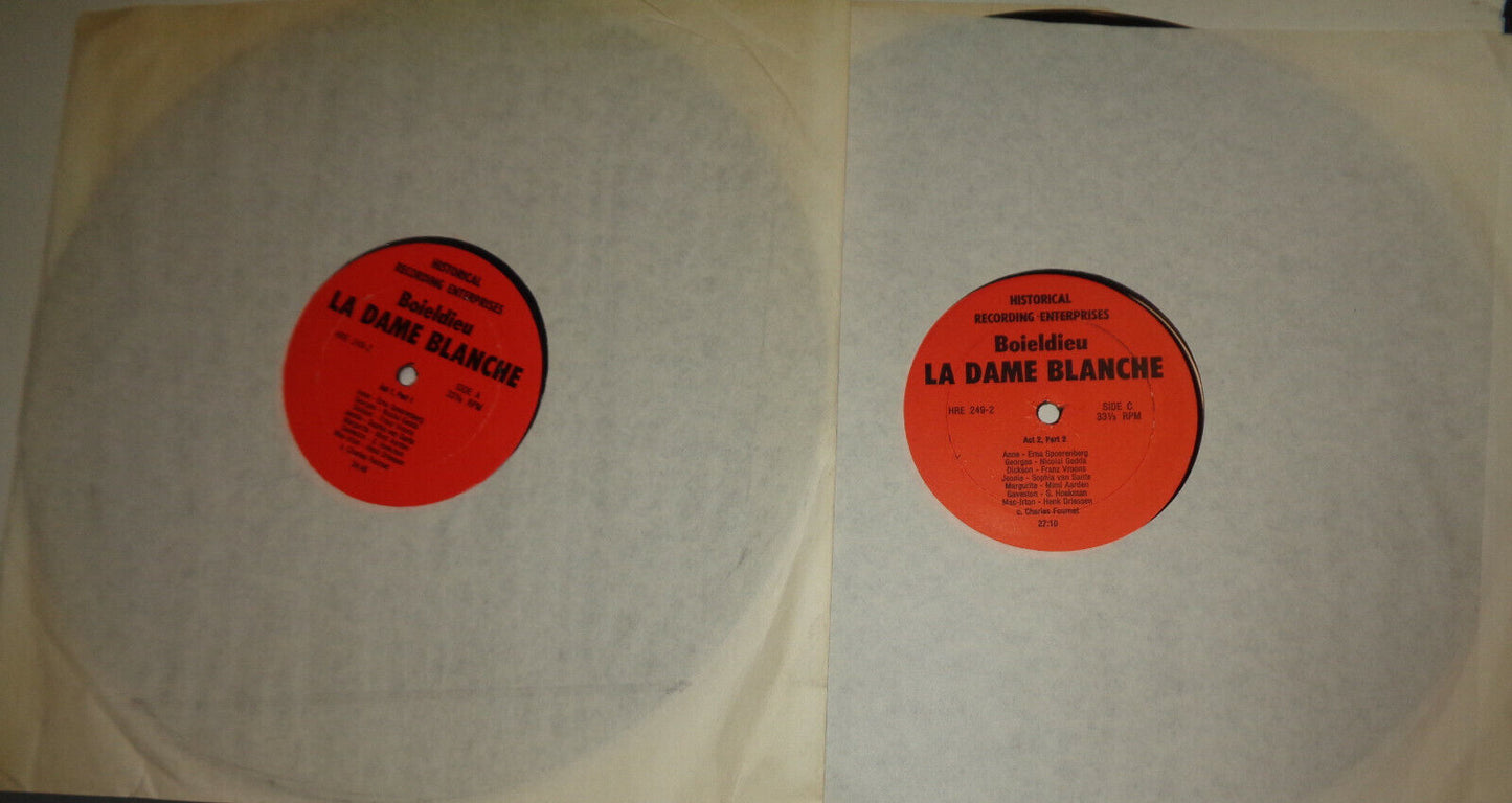Boieldieu La Dame Blanche 2LP - Holland 1964 Live - Fournet, Spoorenberg, Gedda