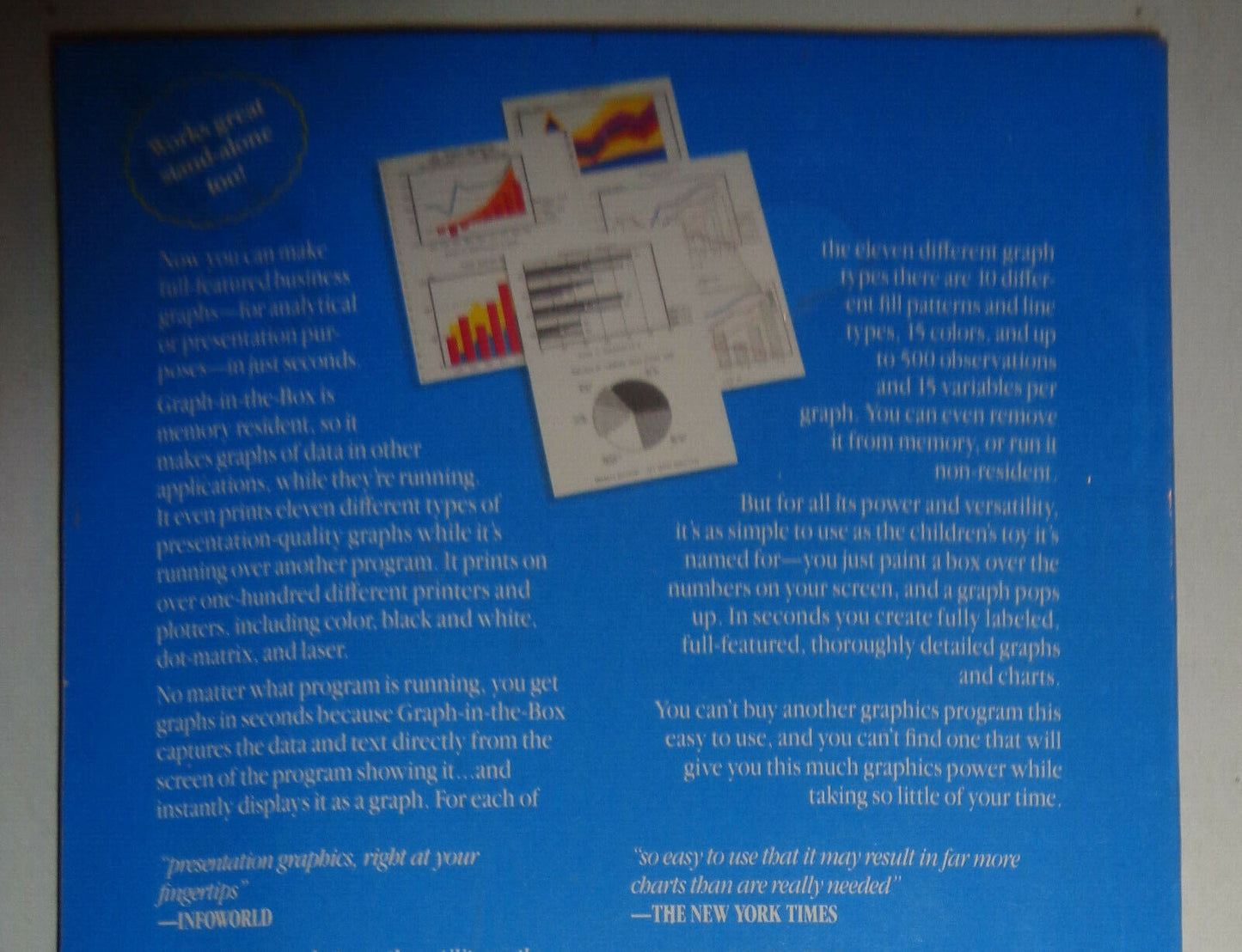 Graph-in-the-box : release 2.2, New England Software Inc. 1987 BRAND NEW, SEALED