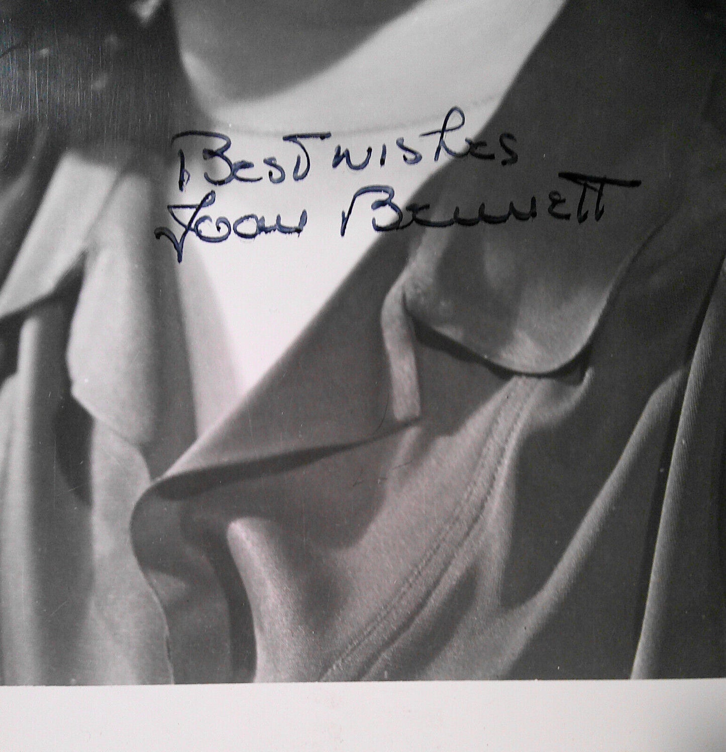 Joan Bennett Signed Photo 8" x10 "