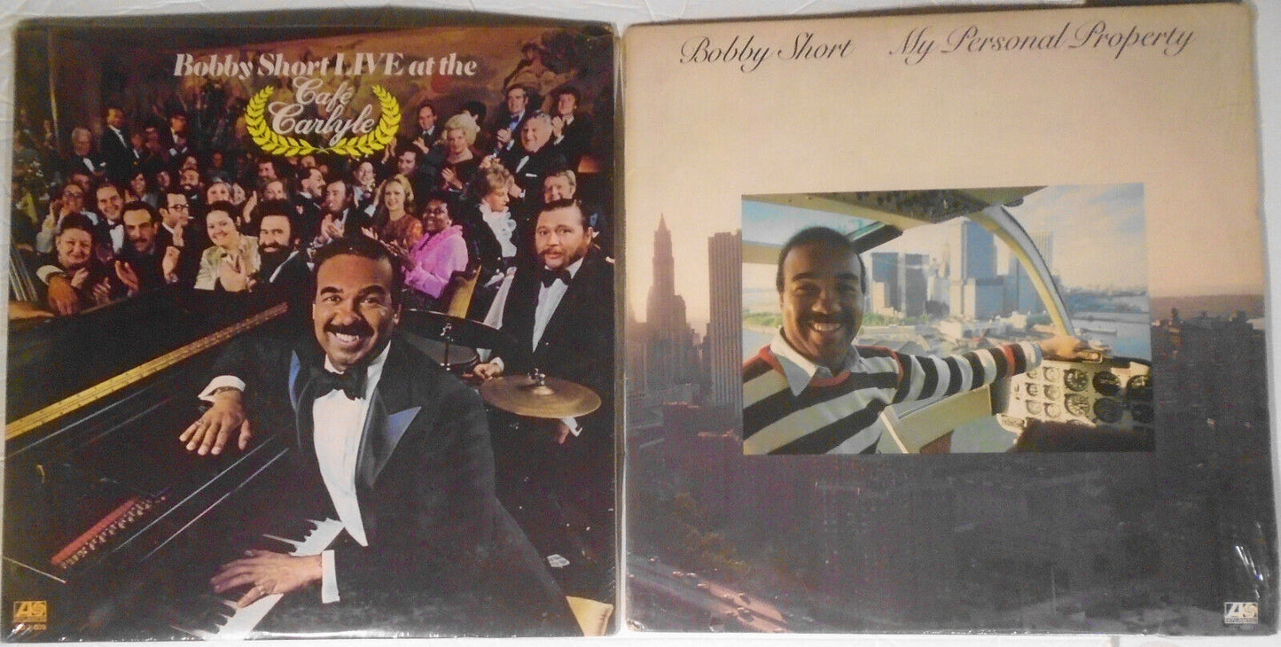 Bobby Short, Live at the Cafe Carlyle & My Personal Property LP lot of 2, SEALED
