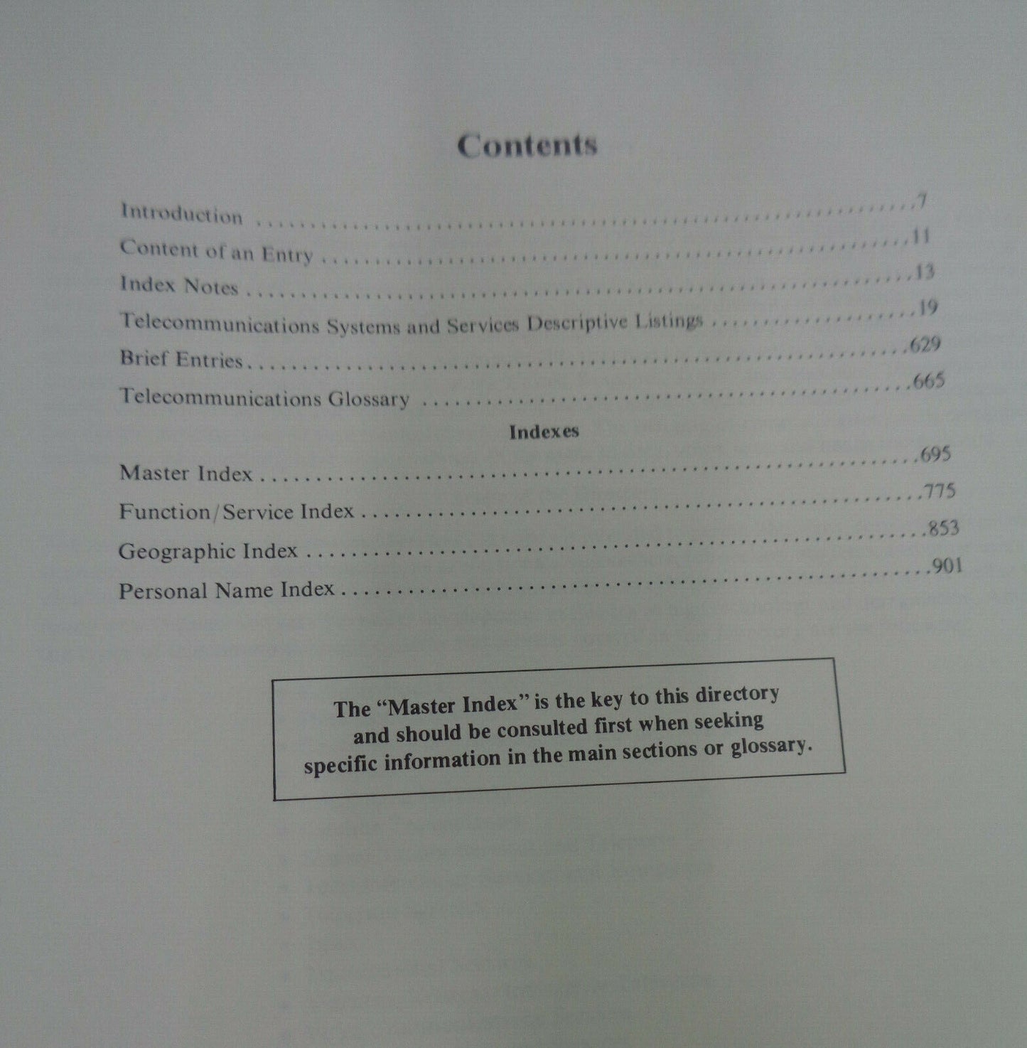 Telecommunications systems and services directory. 1985 Hardcover. Gale Research