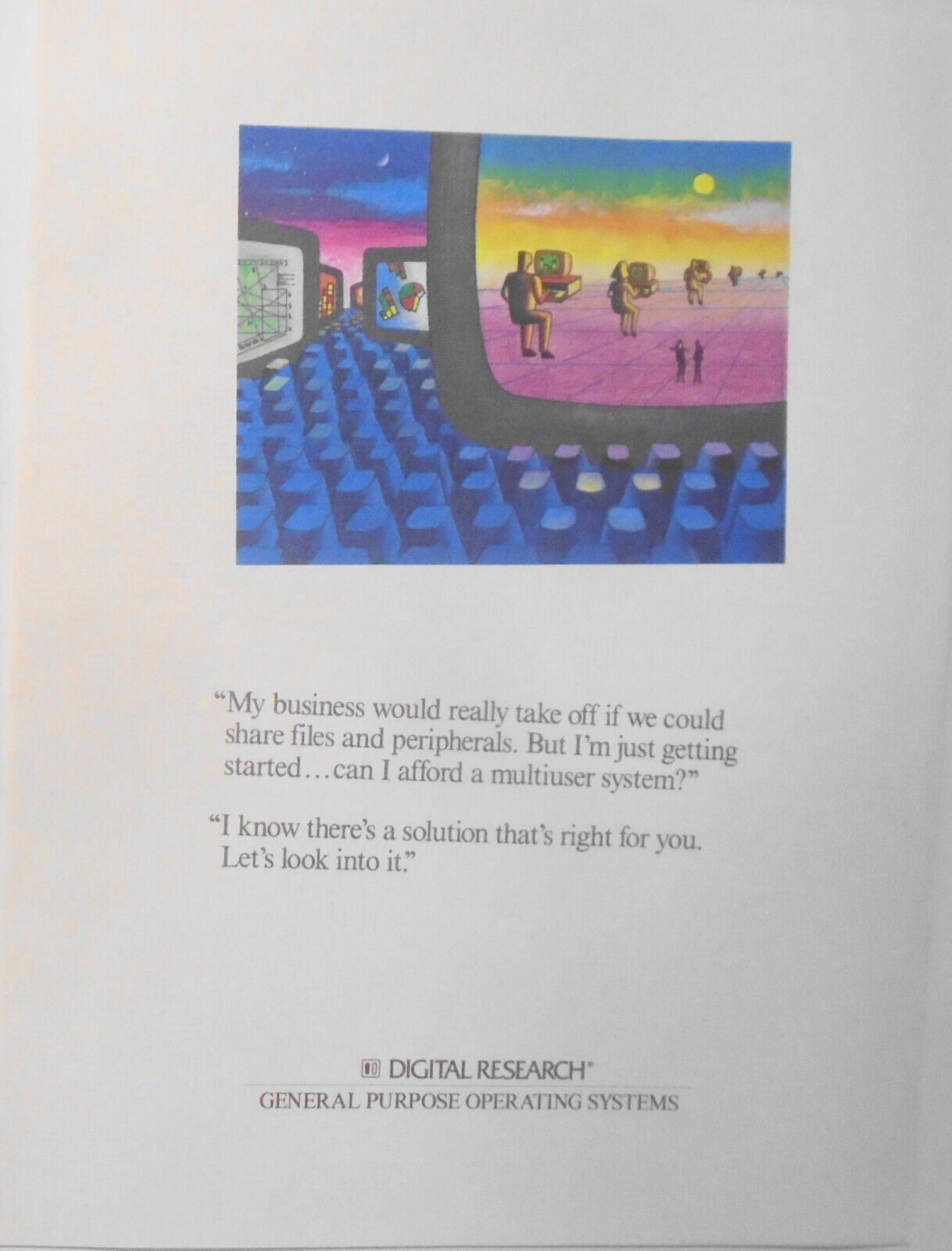 Digital Research Concurrent DOS multiuser operating systems brochure. 1988.