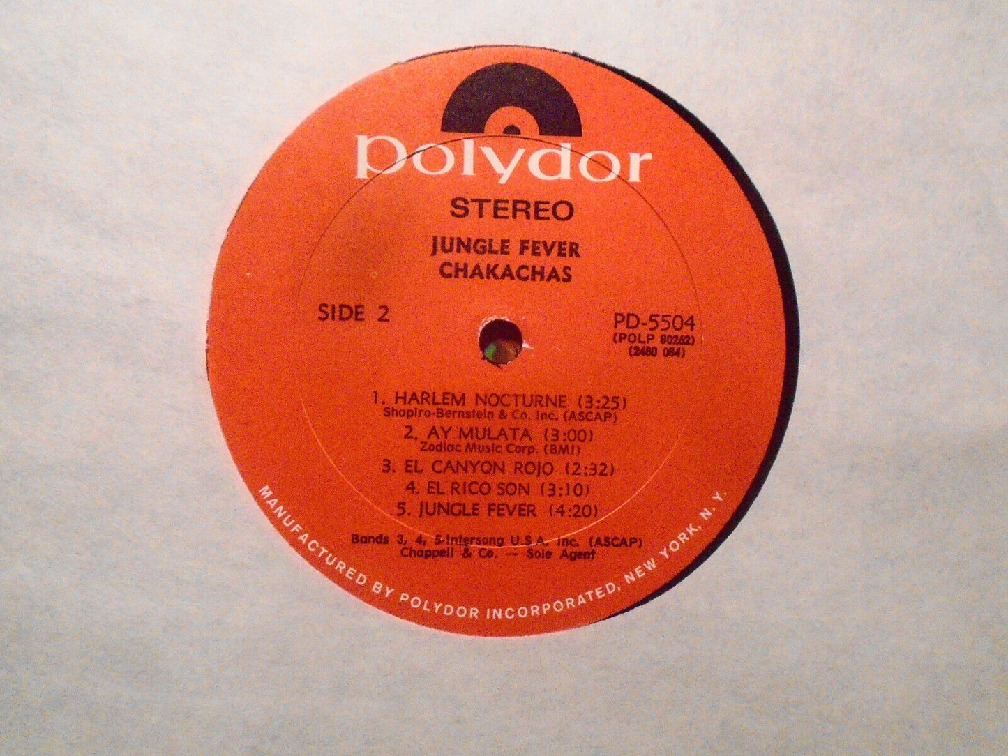 Chakachas - Jungle Fever - Vinyl LP - Stereo Polydor PD 5504 - 33 1/3 R.P.M.