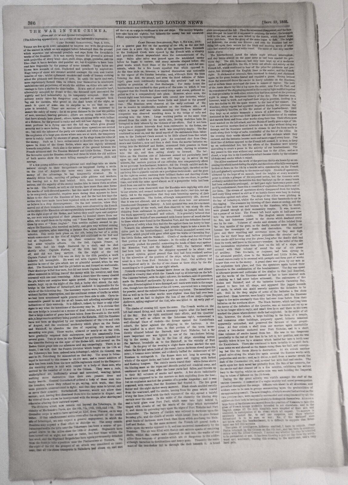 "England, Dear England! A Song of Victory" music - Illustrated London News 1855