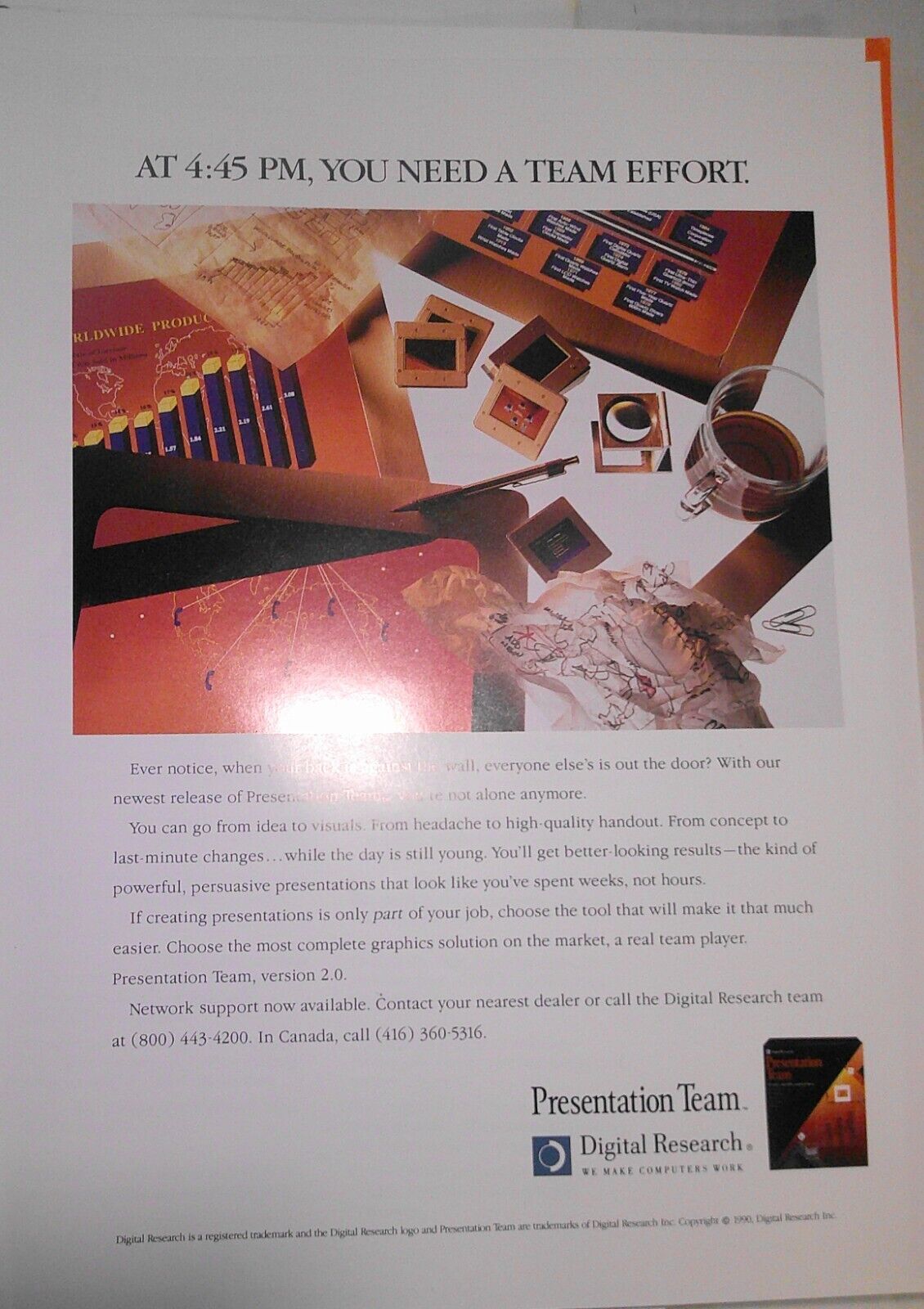 Digital Research Press Kit, 1990 - Artline, Dr. Dos & Presentation Team.