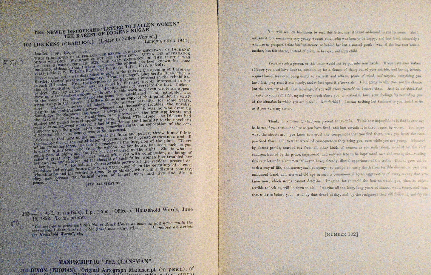Valuable books : autographs and manuscripts... from Mrs. Lucius L. Button, 1930