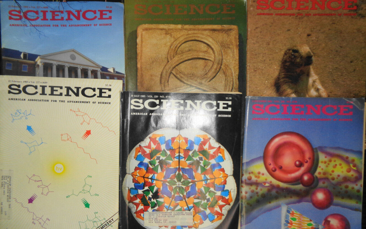 AAAS Science Magazine - 14 issues lot 1983 - 1985
