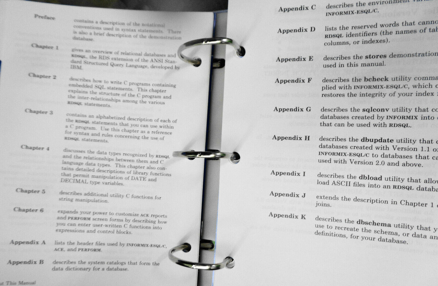 INFORMIX-ESQL/C, 1989, Version 2.10.06C, for IBM PC AT, XT -- Unused