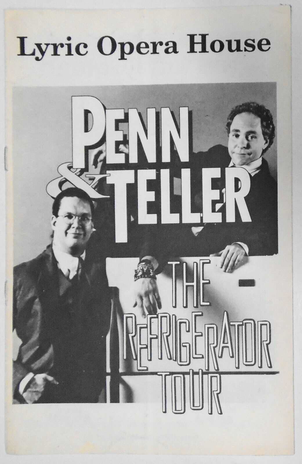Penn & Teller: The Refrigerator Tour - Programme - 1990