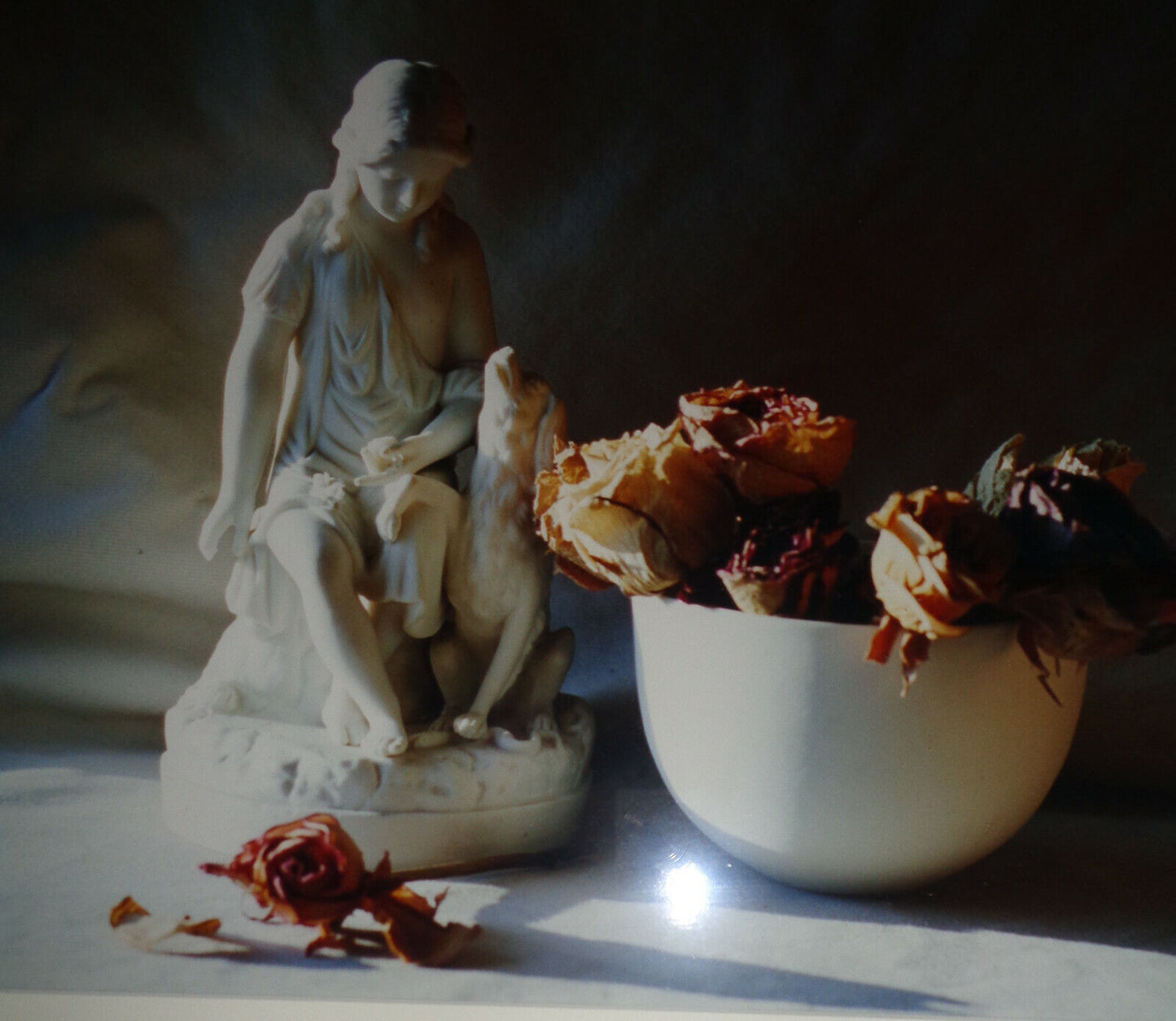 Bo Kass : Figure with flowers - SIGNED original C-Print.