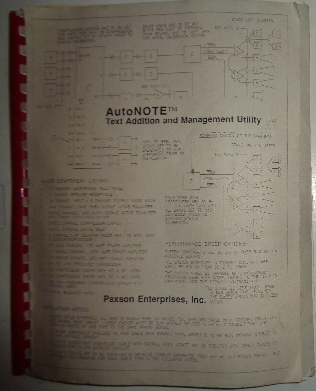 AutoNote, by Paxson Enterprises 1989 IBM 5 1/4" - add text to AutoCAD - Unused