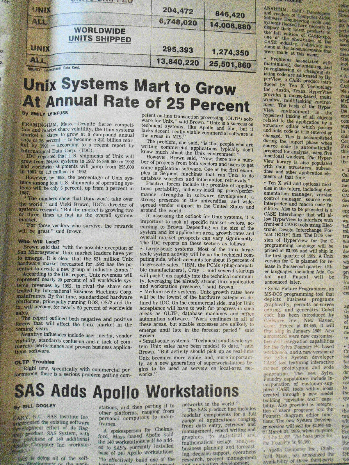 MIS Week, January 2, 1989