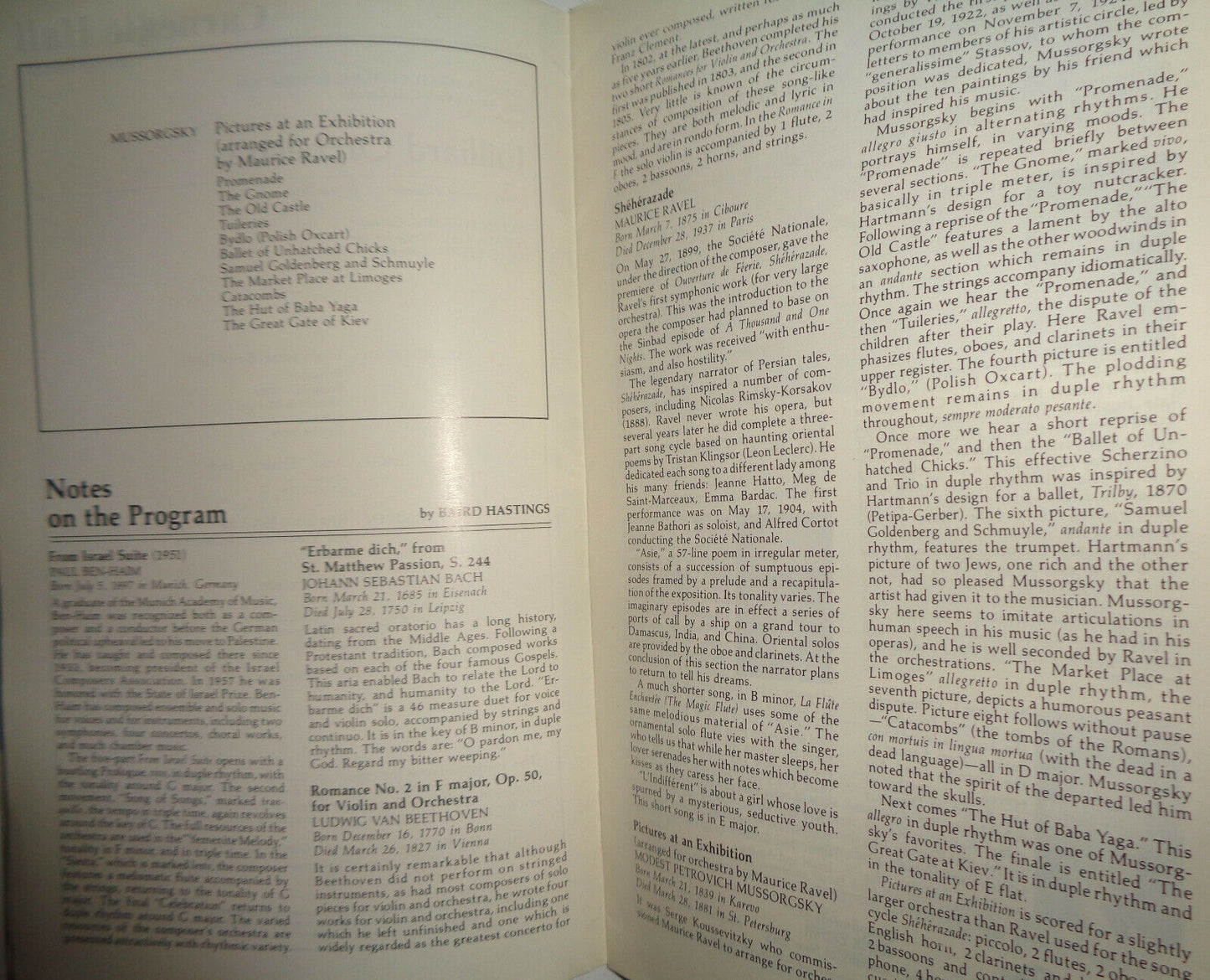 JUILLIARD ORCHESTRA / ISAAC STERN - CARNEGIE HALL STAGEBILL - NOV. 11, 1979