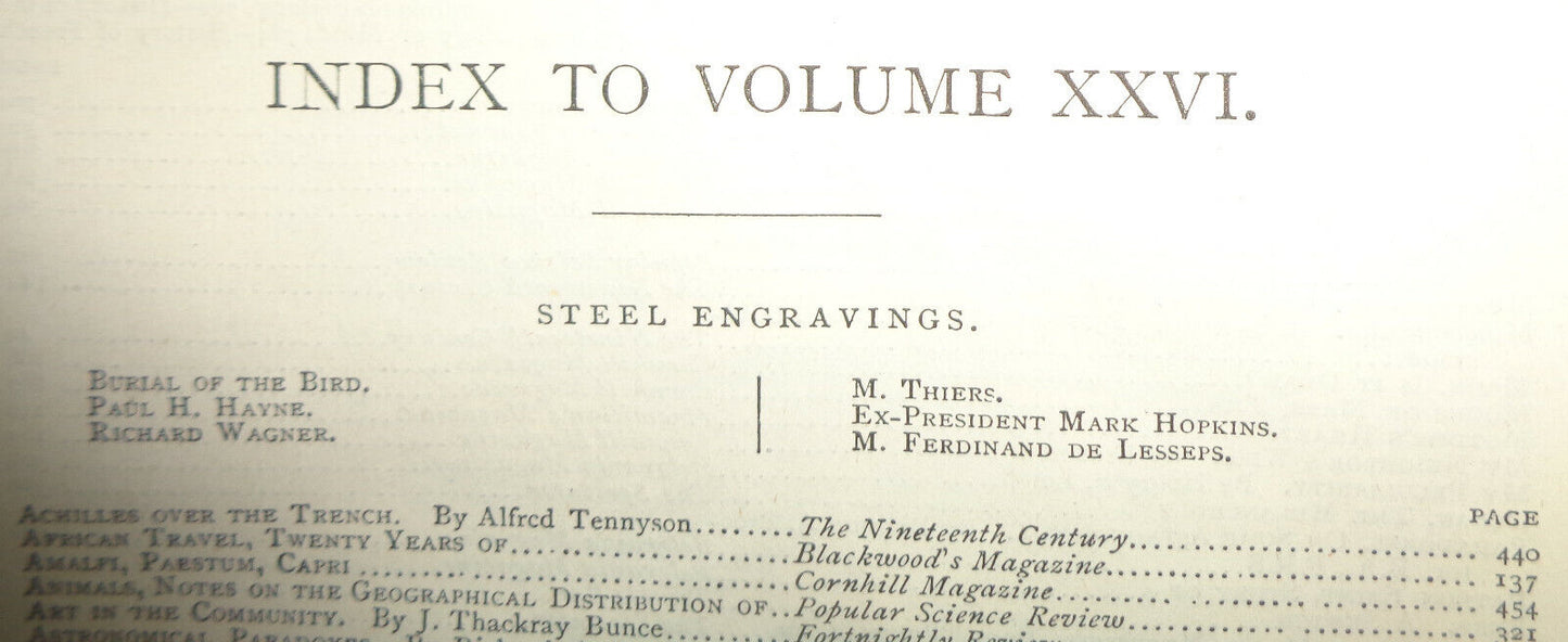 1877 The Eclectic magazine of foreign literature, science art July-Dec Vol. XXVI