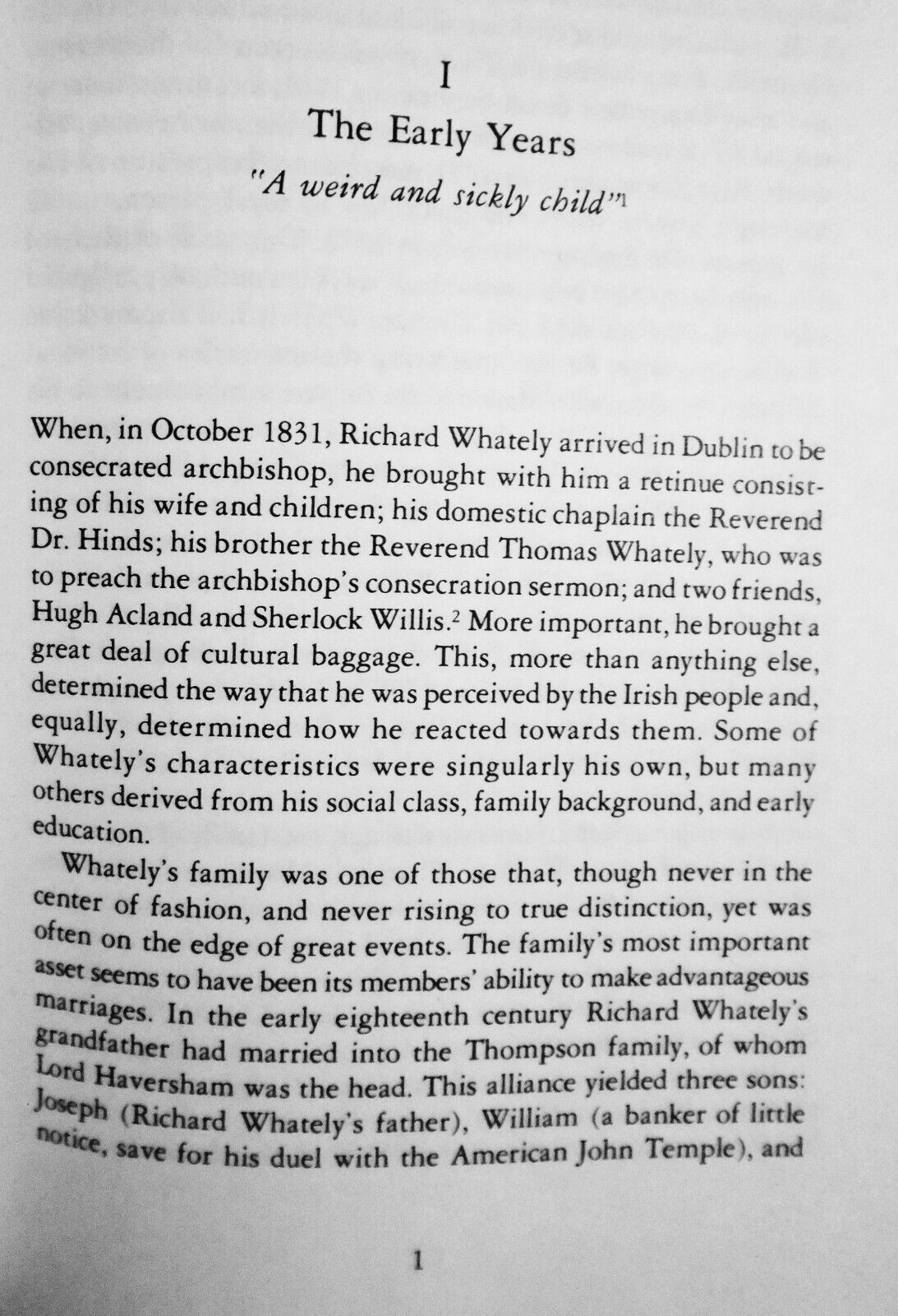 A Protestant in purgatory : Richard Whately, Archbishop of Dublin, by Akenson.