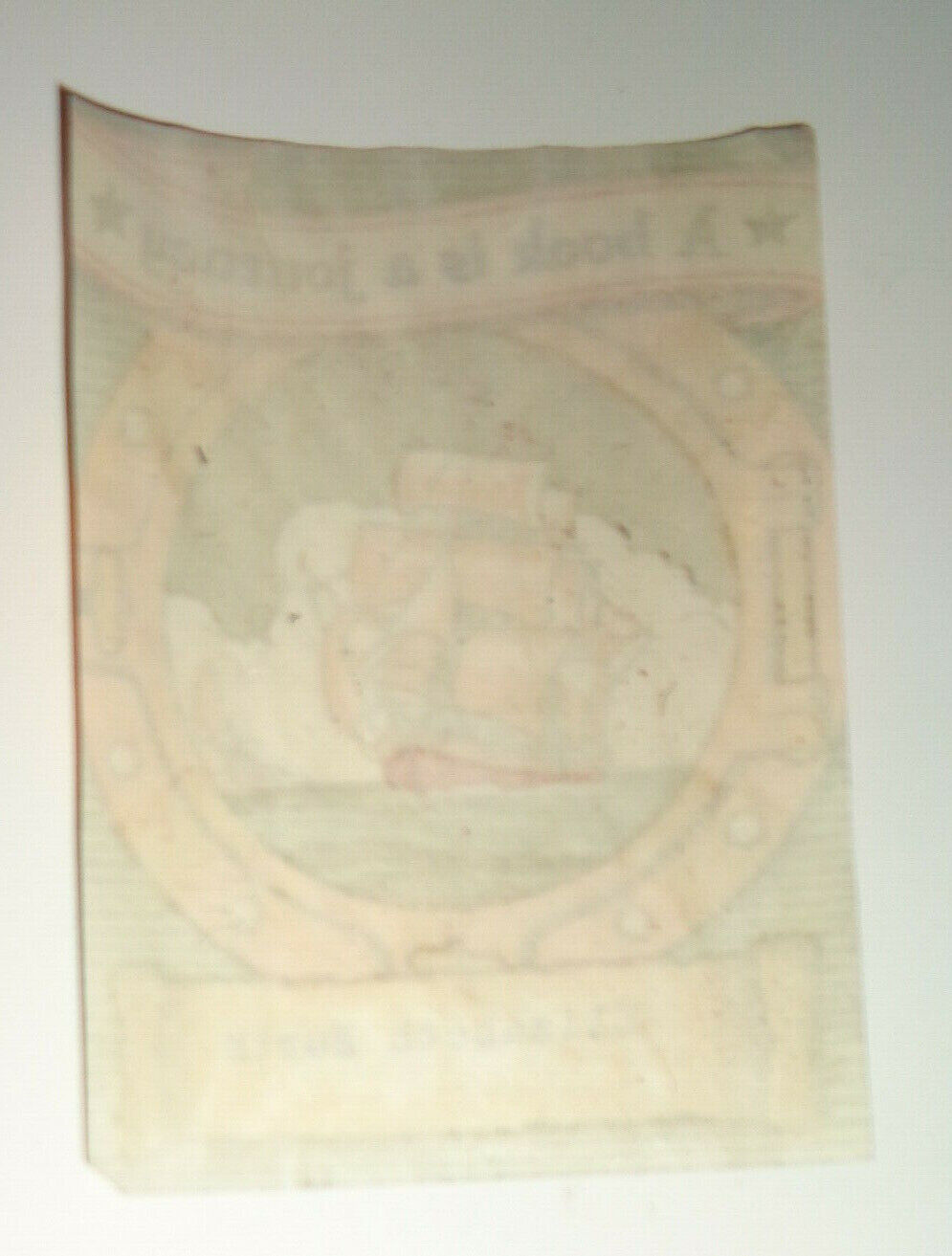 Elizabeth Burth - Ex-Libris bookplate -- A book is a journey