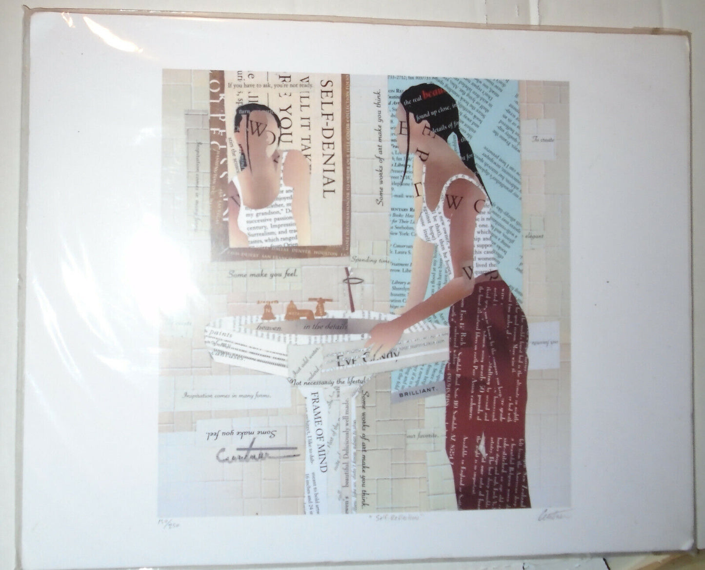 Richard Curtner : "Self-Reflection": Limited edition # 150/250 signed in pencil.