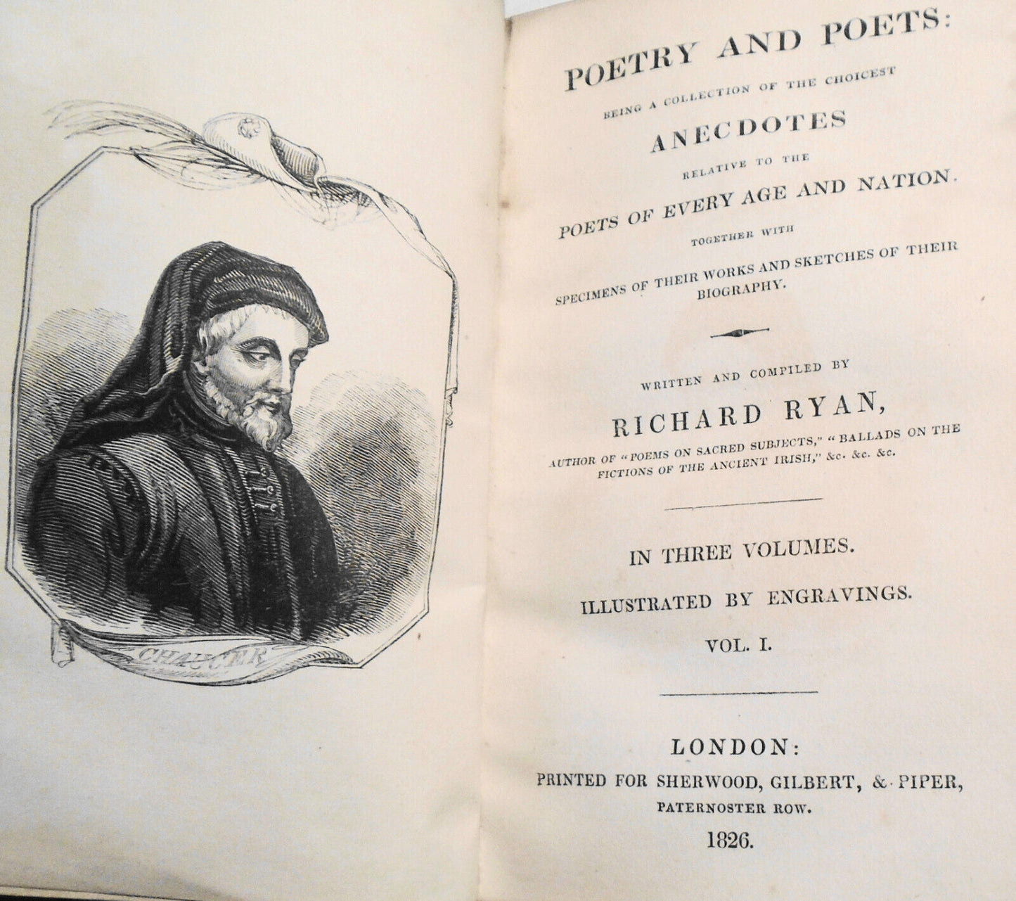 Poetry and poets : being a collection of the choicest anecdotes - 3 vols, 1826