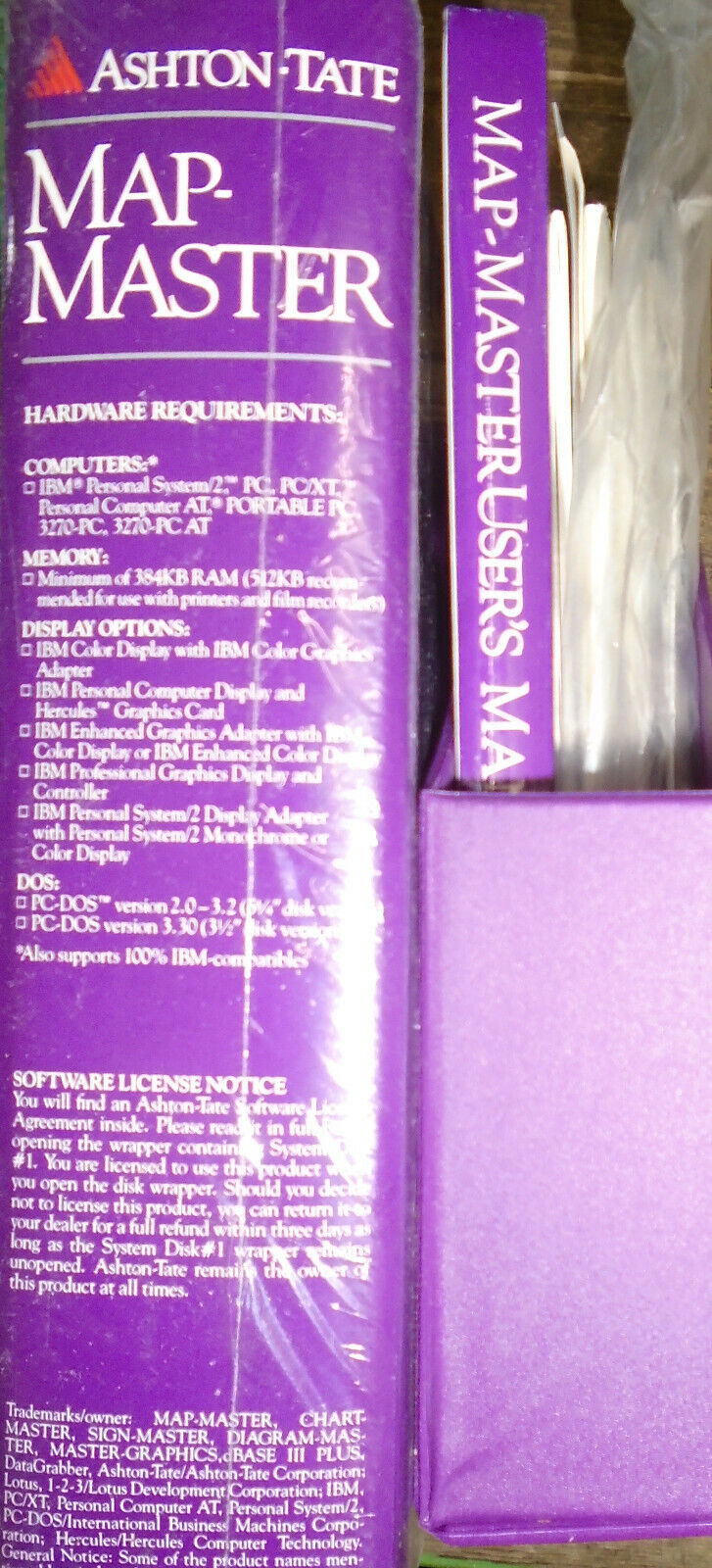 Ashton-Tate MAP-MASTER, Ver 6.01 - 1987 - PS/2 & IBM compatibles 3 1/2" unused