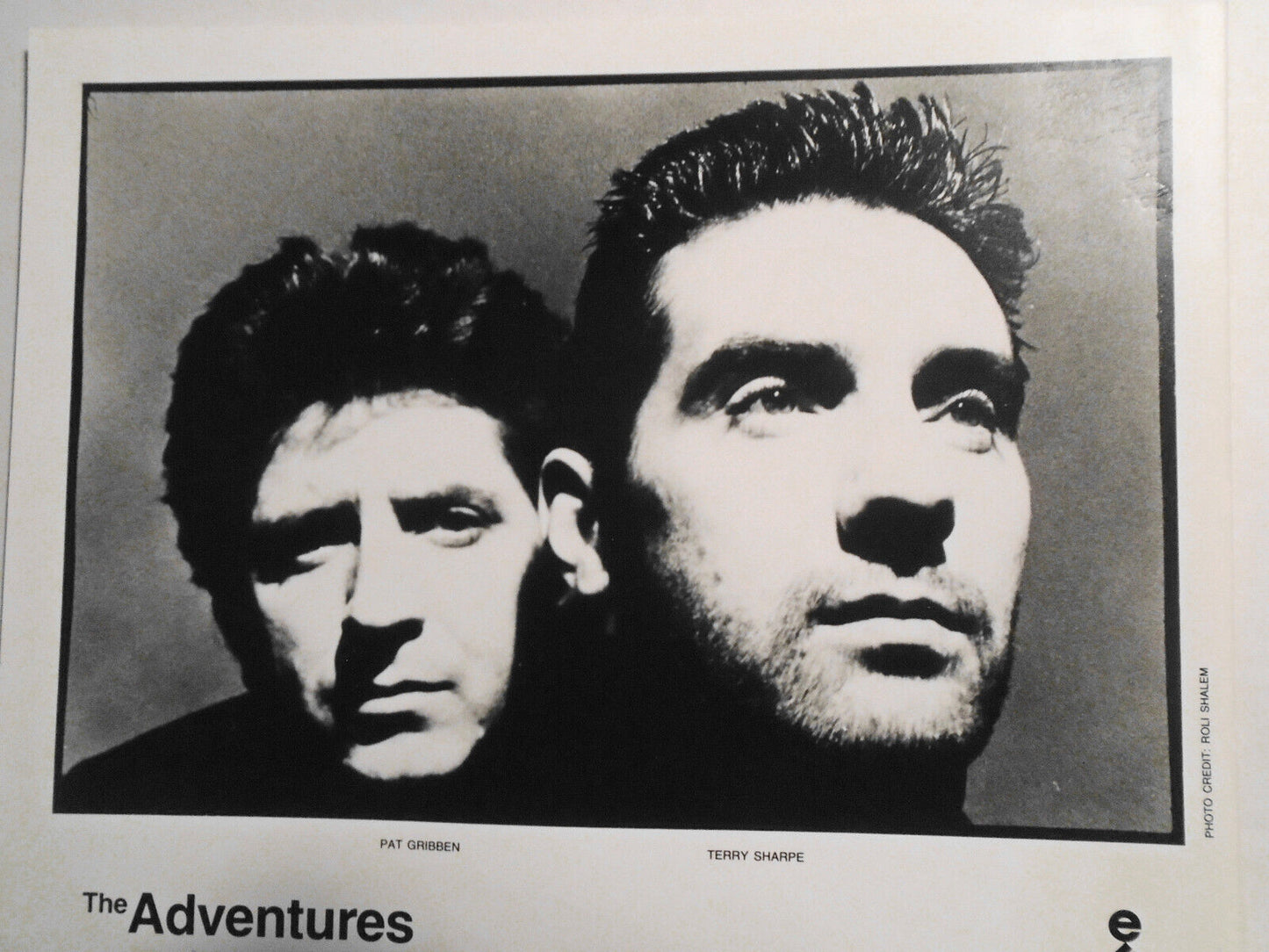 The Adventures : Pat Gribben & Terry Sharpe, original press photo