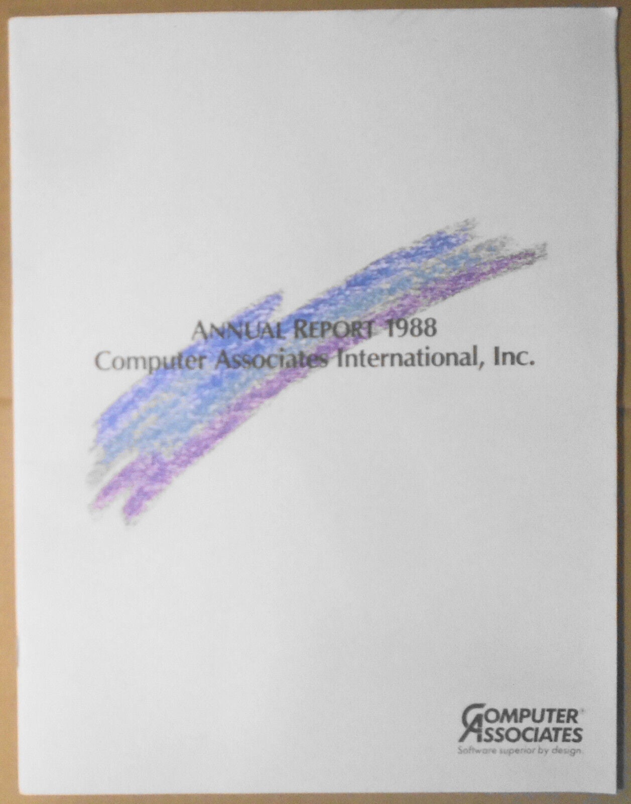 Annual Report 1988, Computer Associates International, Inc.