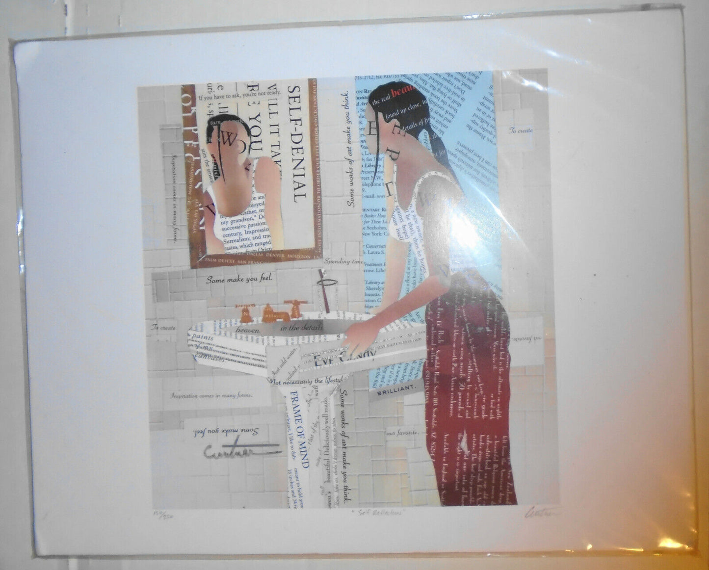Richard Curtner : "Self-Reflection": Limited edition # 150/250 signed in pencil.