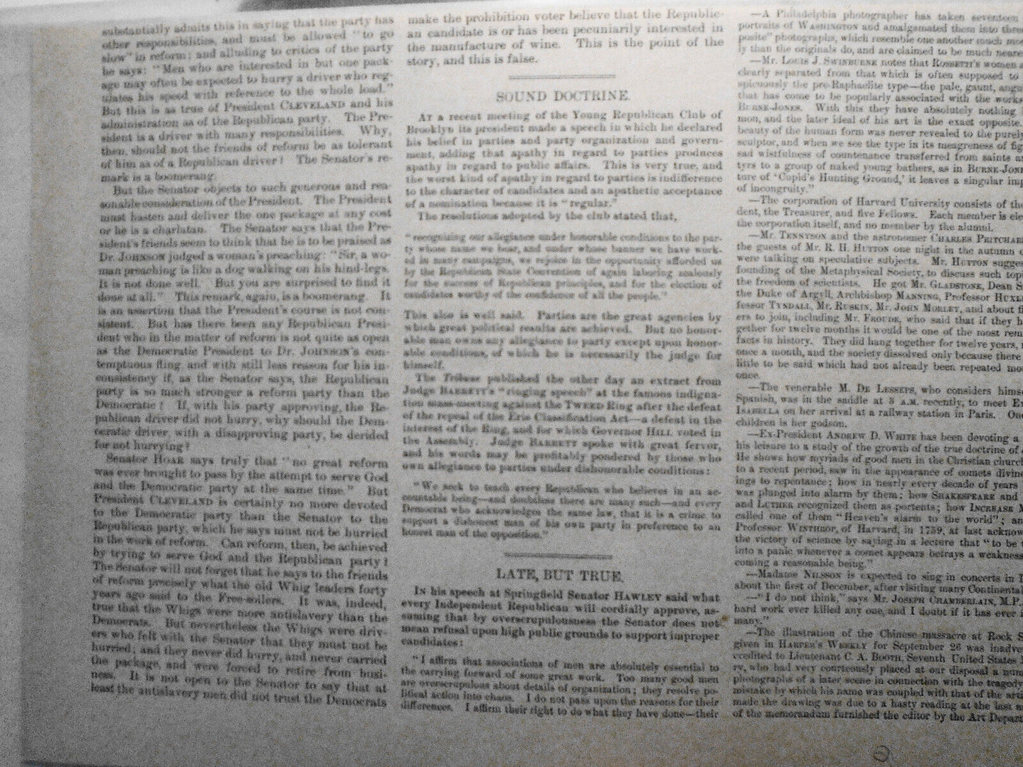A Sail Loft Down In Maine, by J. Macdonald. Harper’s Weekly. October, 1885.