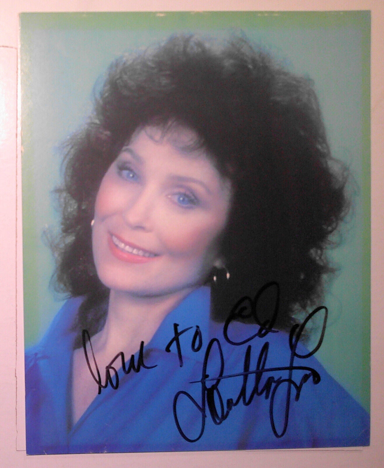 Loretta Lynn original Hand Signed Photo 8" x10 ", 1987