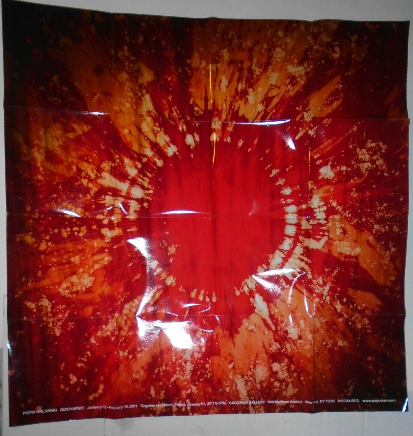 PIOTR UKLANSKI Discharge! - Exhibition Poster 2011 Gagosian Gallery NYC