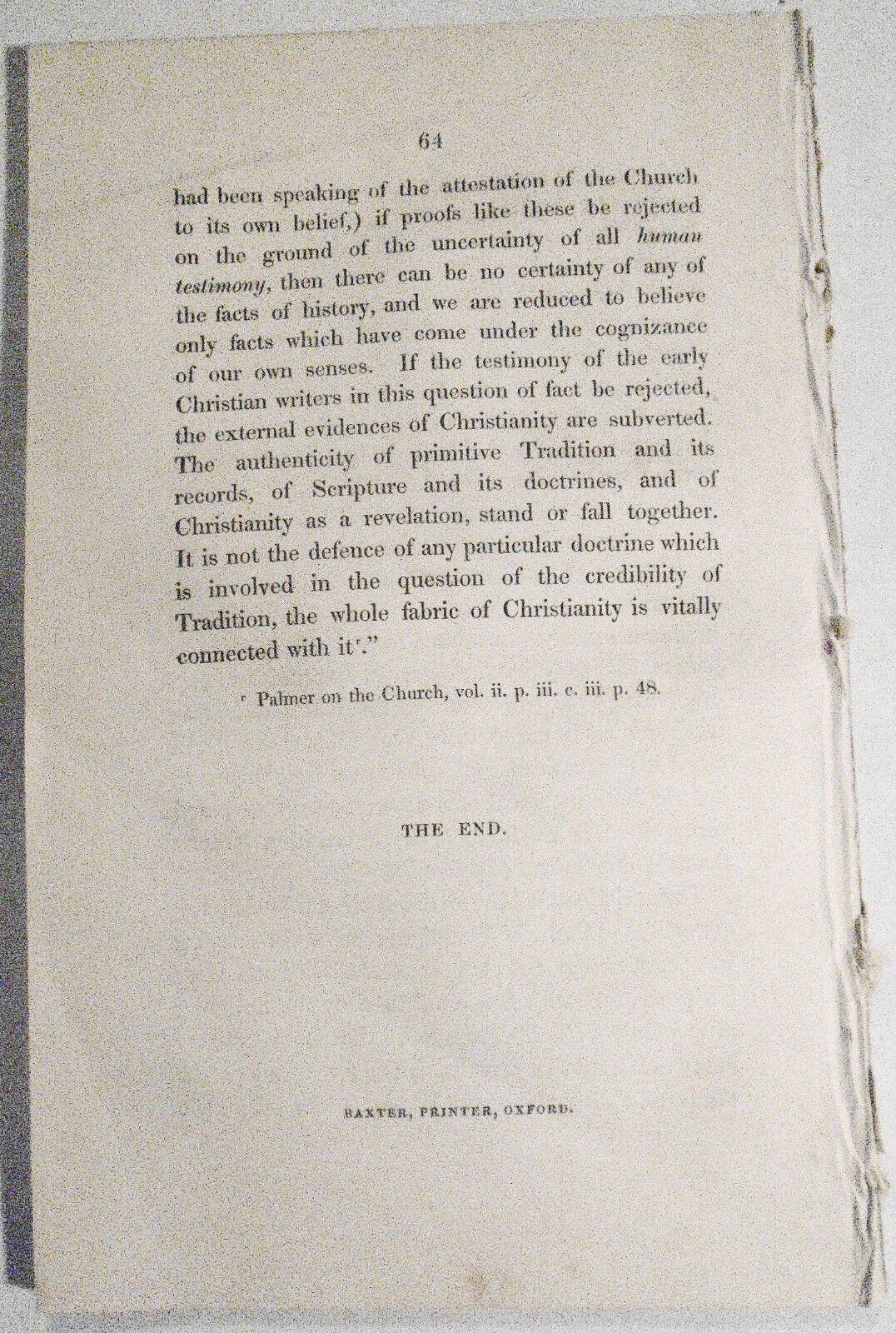 1844 Two exercises for the degree of B.D. read in the Divinity School, Oxford
