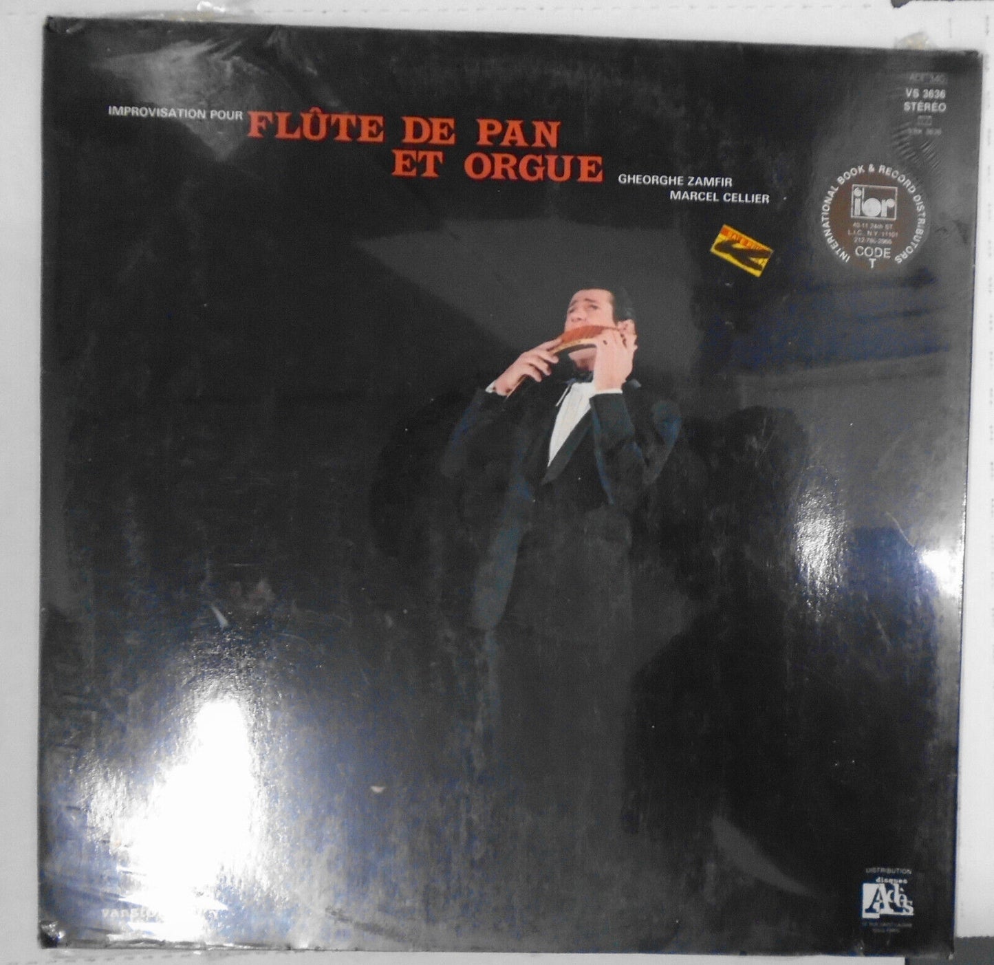 Improvisation Pour Flute De Pan Et Orgue, Vol. 3 - LP - Zamfir & Cellier SEALED