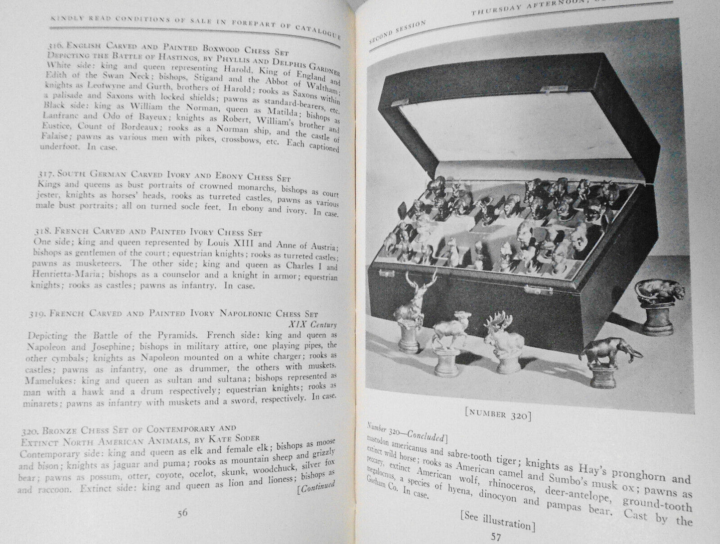 Objets de vertu; European & Japanese arms & armor; chess sets, Parke-Bernet 1956