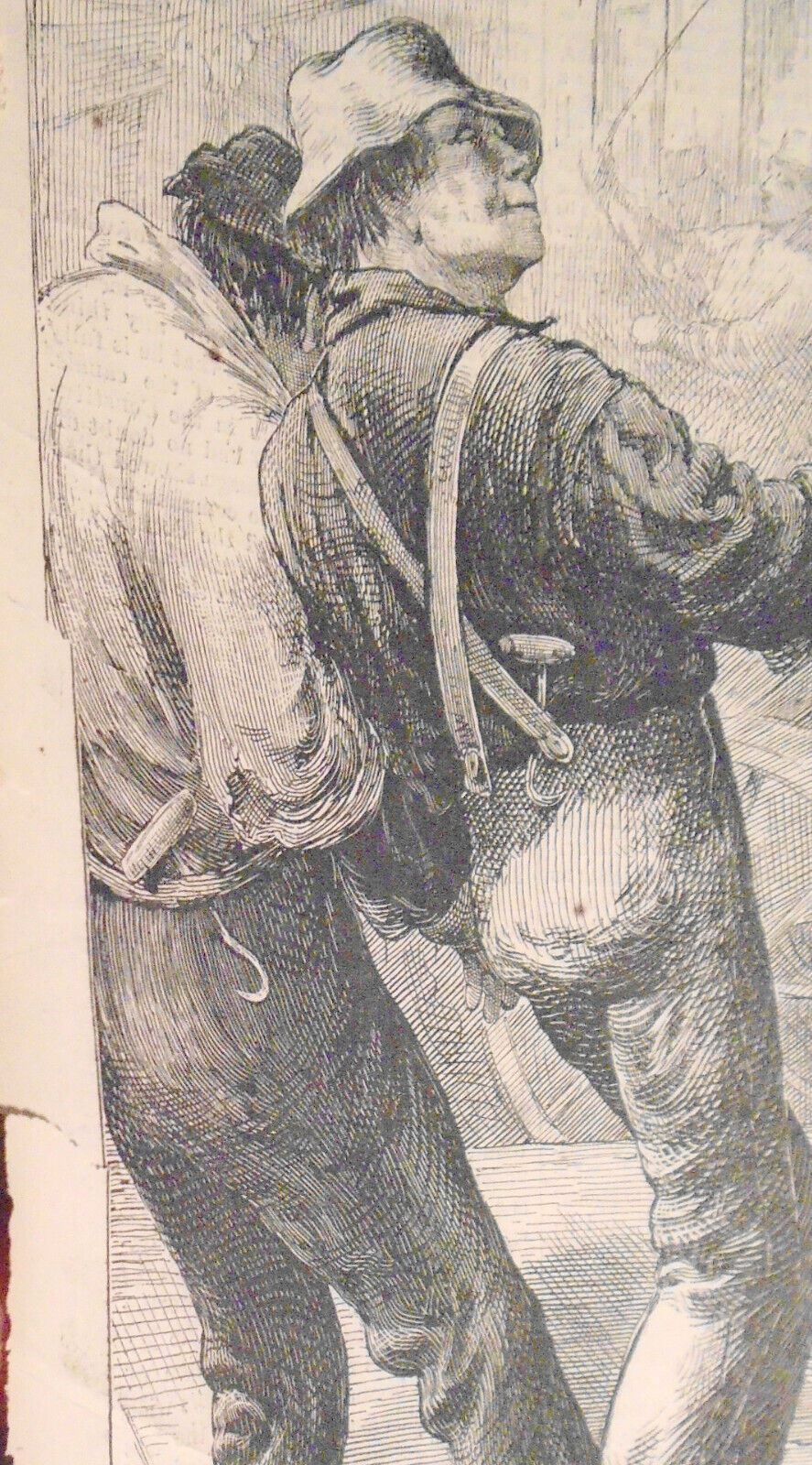 A Temperance Lesson (From A Pen-drawing By B. Day) - Harper's Weekly, 1875