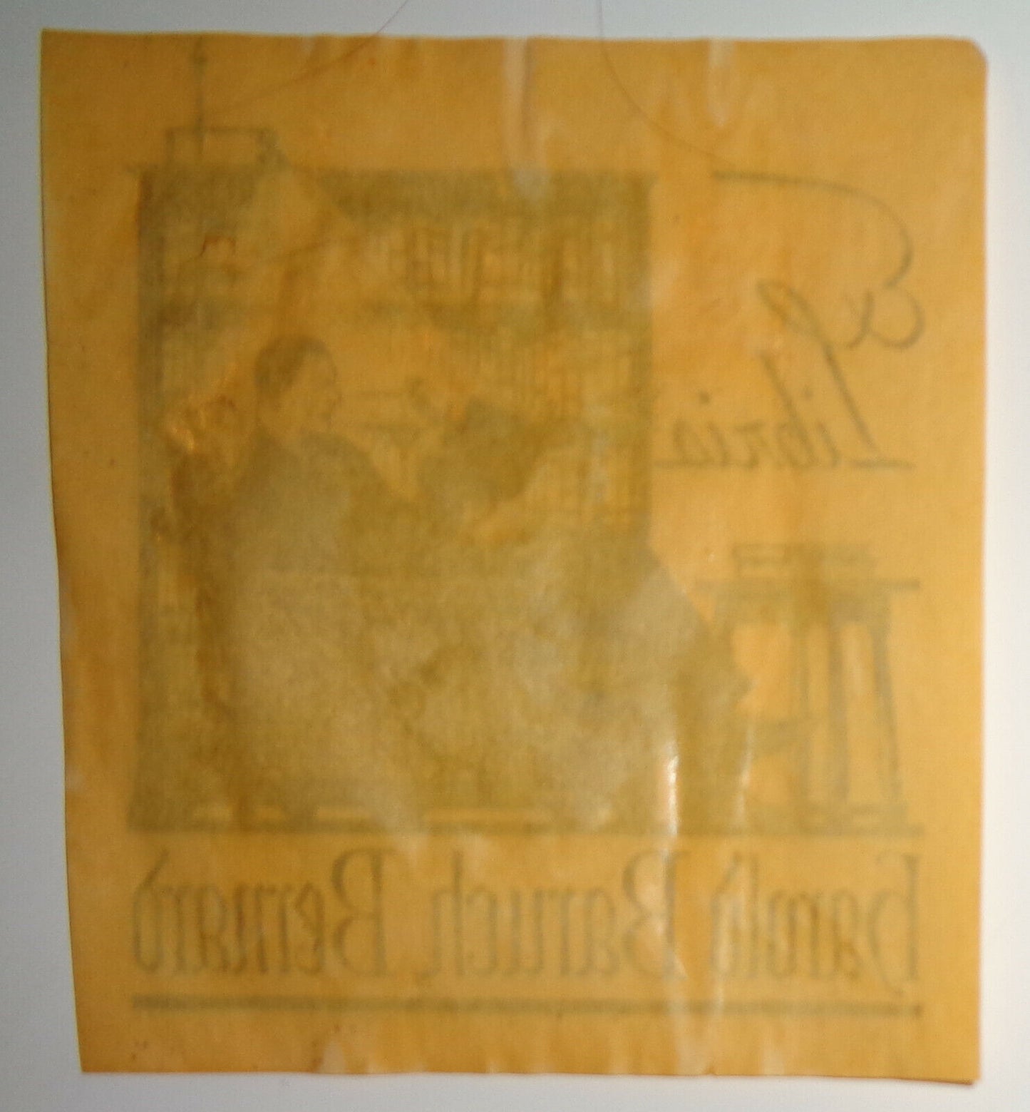 Harold Baruch Bernard Ex Libris Bookplate