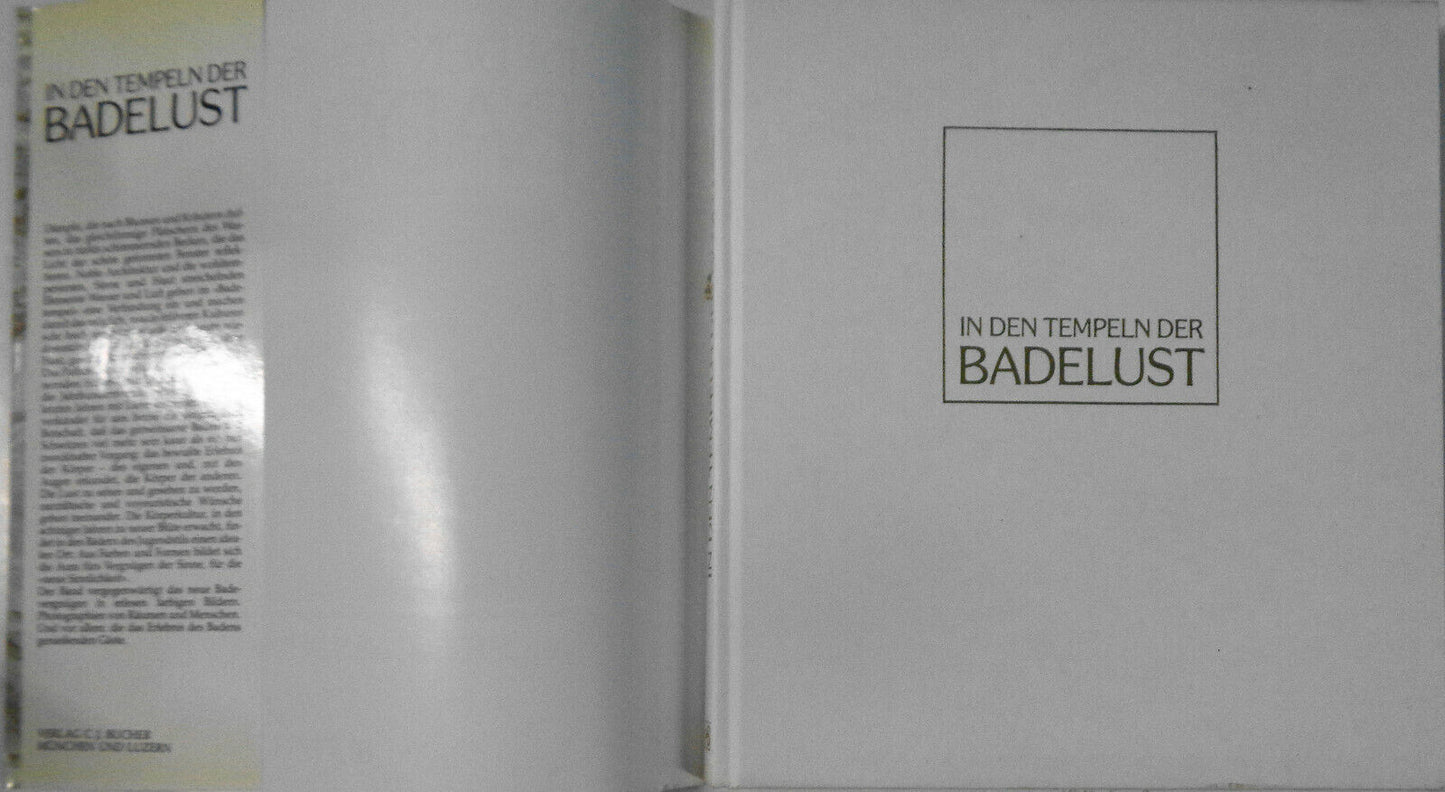 In den Tempeln der Badelust : Architekturen der Sinnlichkeit. 1986 Hardcover/DJ