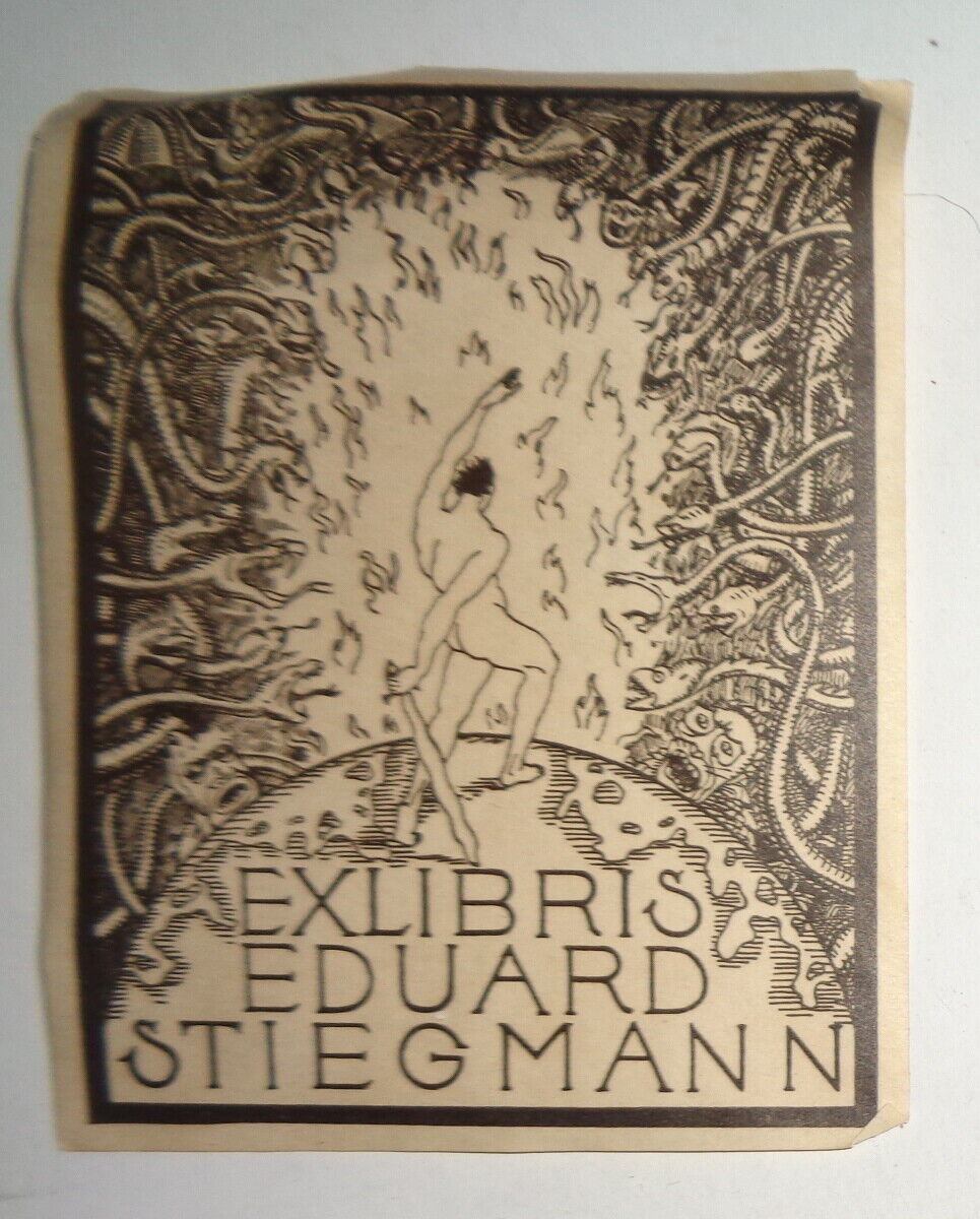 Eduard Stiegmann - Ex Libris Bookplate