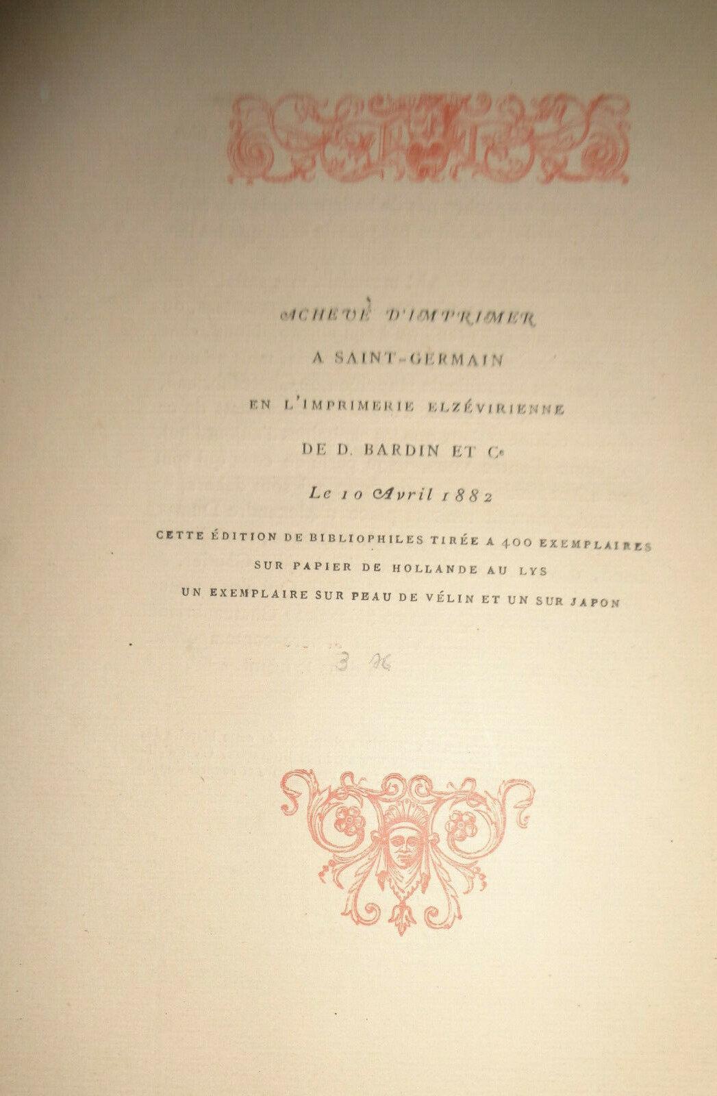 1882 Histoire du 41me Fauteuil de l'Academie francaise - Arsène Houssaye Ltd ed
