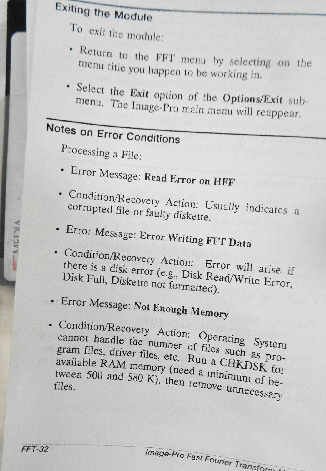 Image-Pro II Fast Fourier Transform Module by Media Cybernetics. 1989, IBM