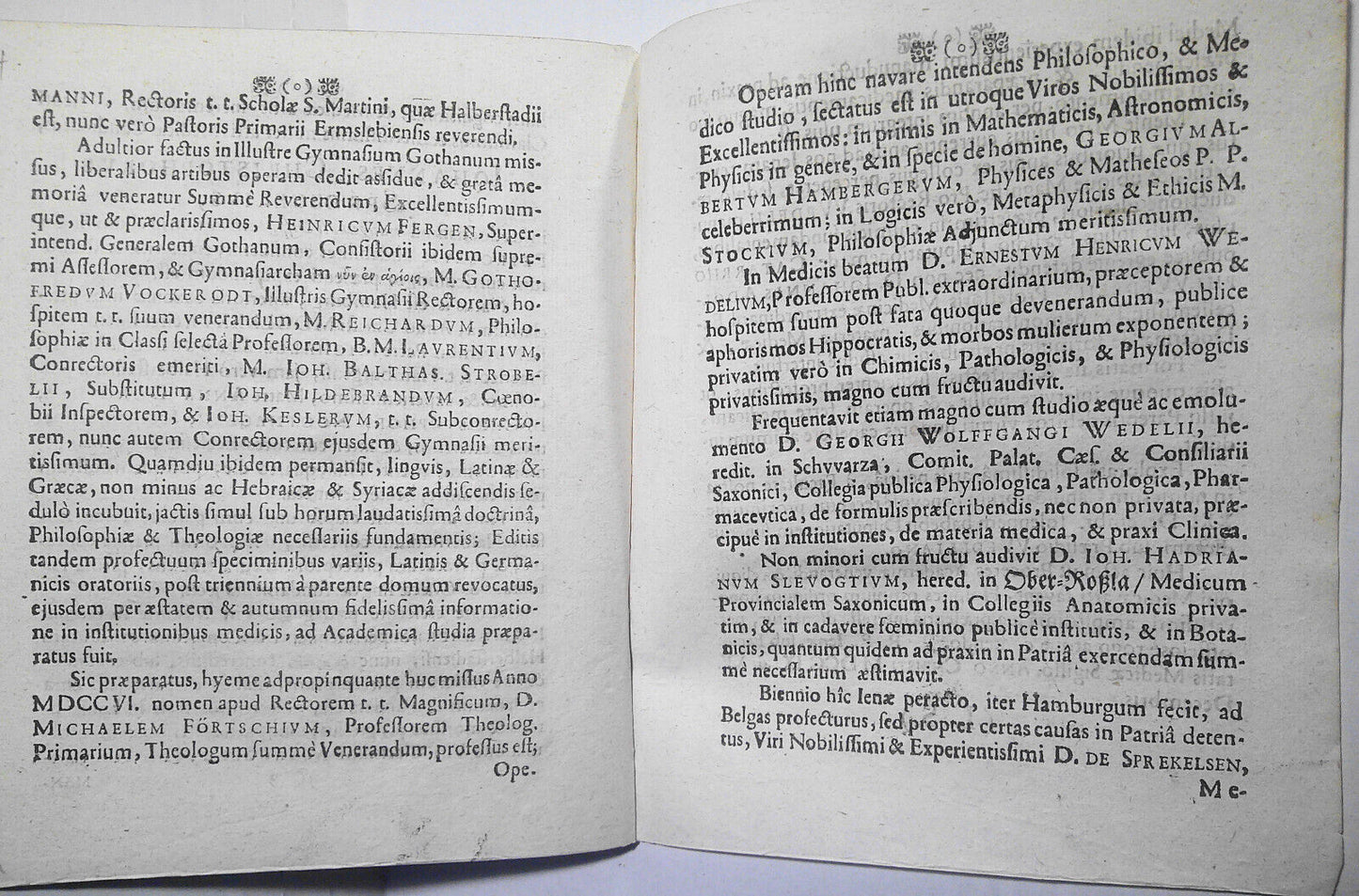 1709, Curiosity in Medicine - by Rudolf Wilhelm Crause. First edition. Latin.