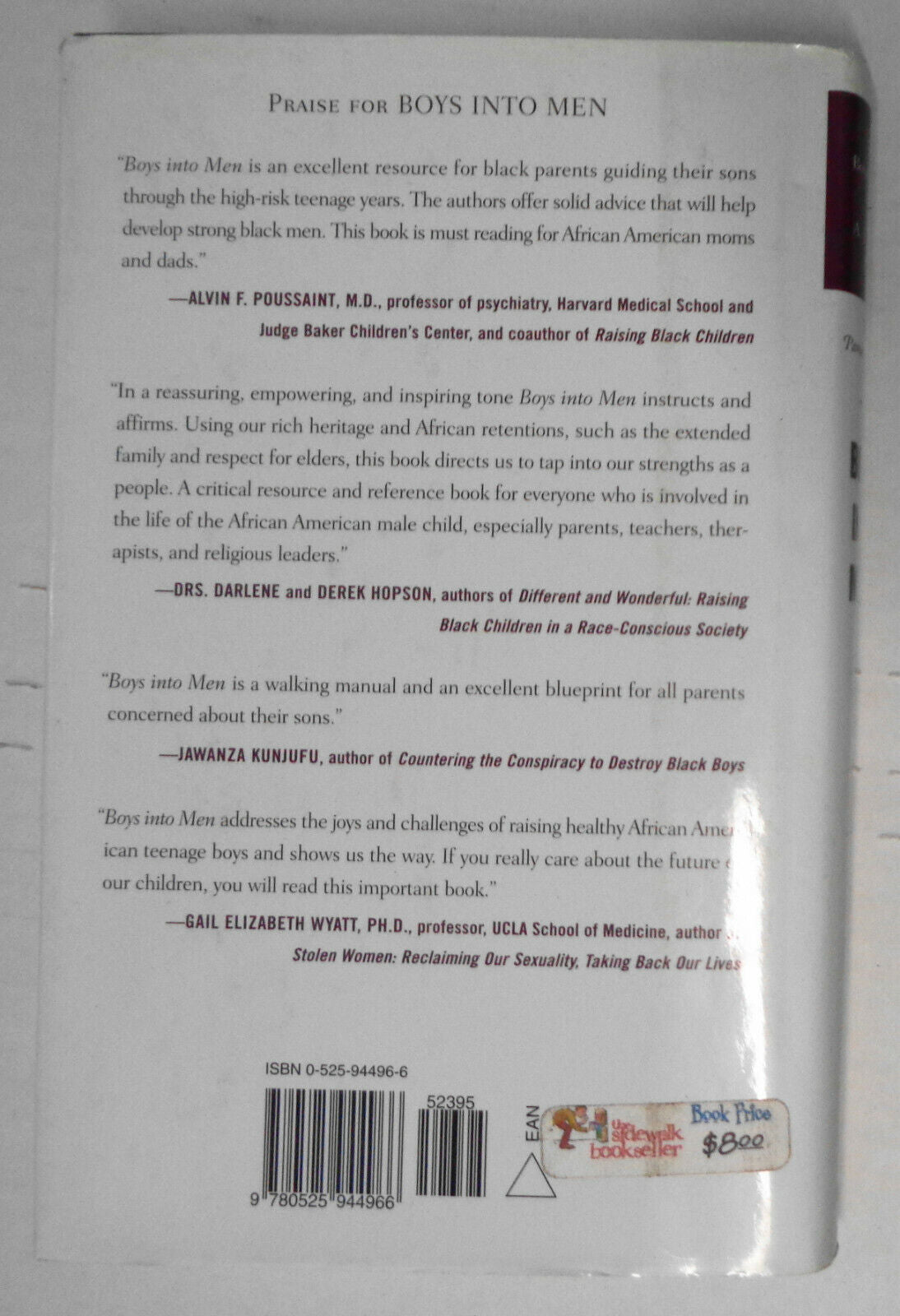 Boys into Men: Raising Our African American Teenage Sons by Boyd-Franklin