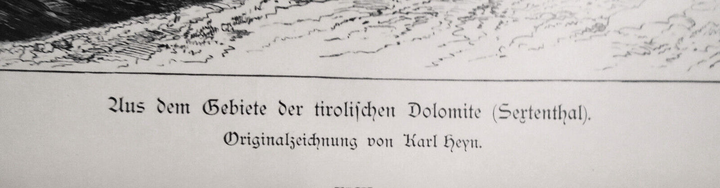 Aus dem Gebiete der Tirolischen Dolomite (Sertenthal), von Karl Heyn -- 1886