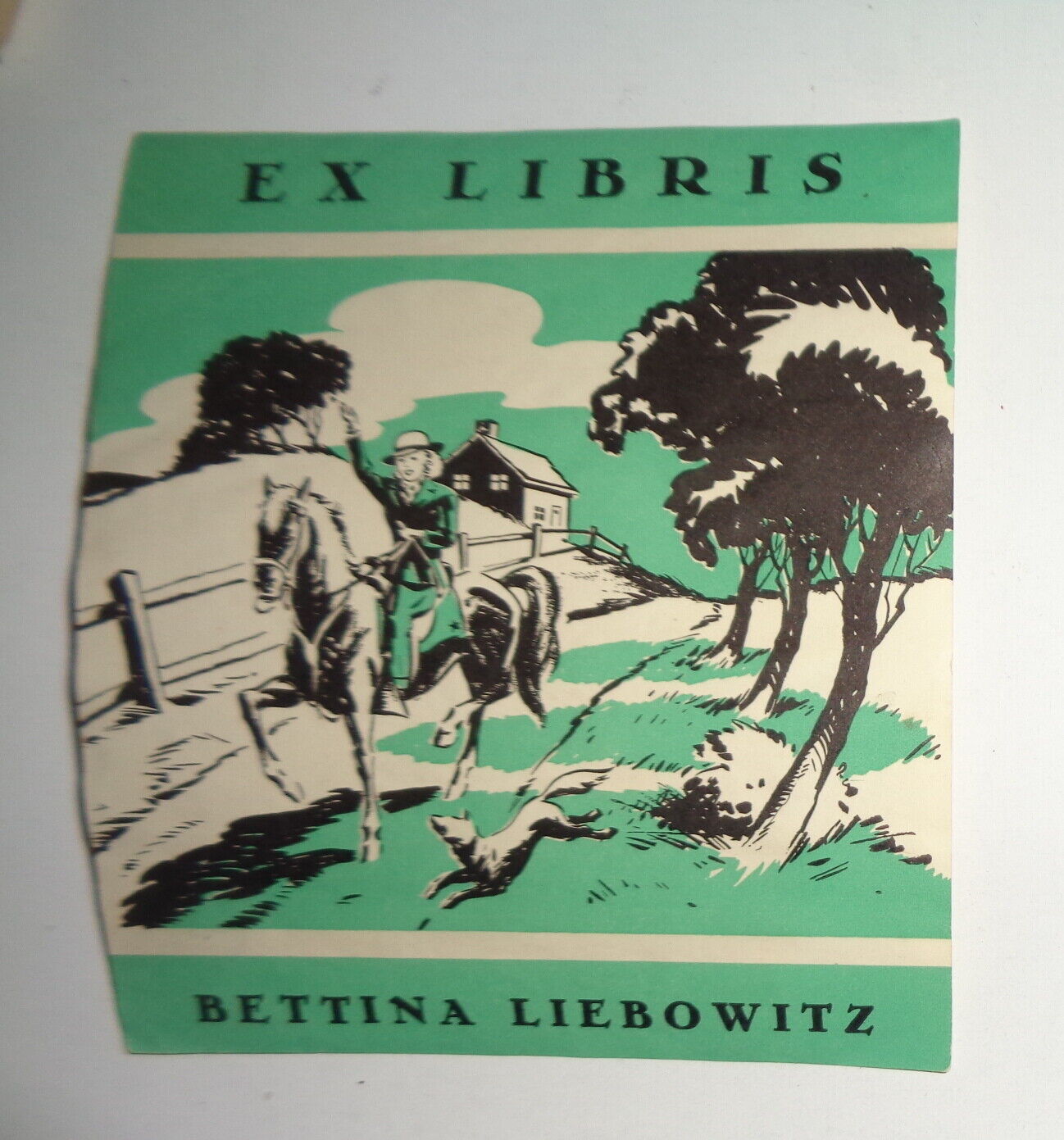Bettina Liebowitz, Ex Libris Bookplate