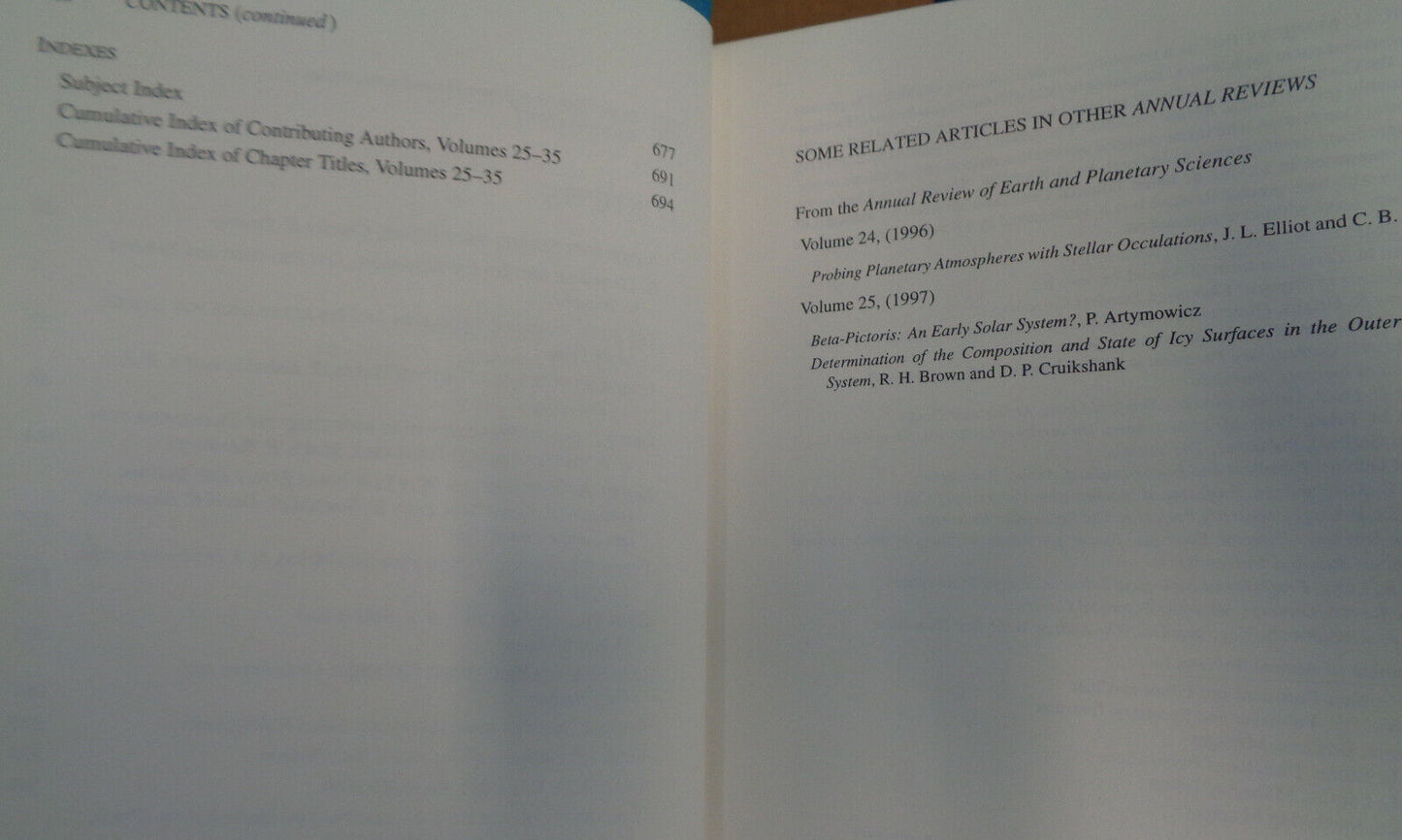 ANNUAL REVIEW OF ASTRONOMY AND ASTROPHYSICS - VOLUME 35, 1997